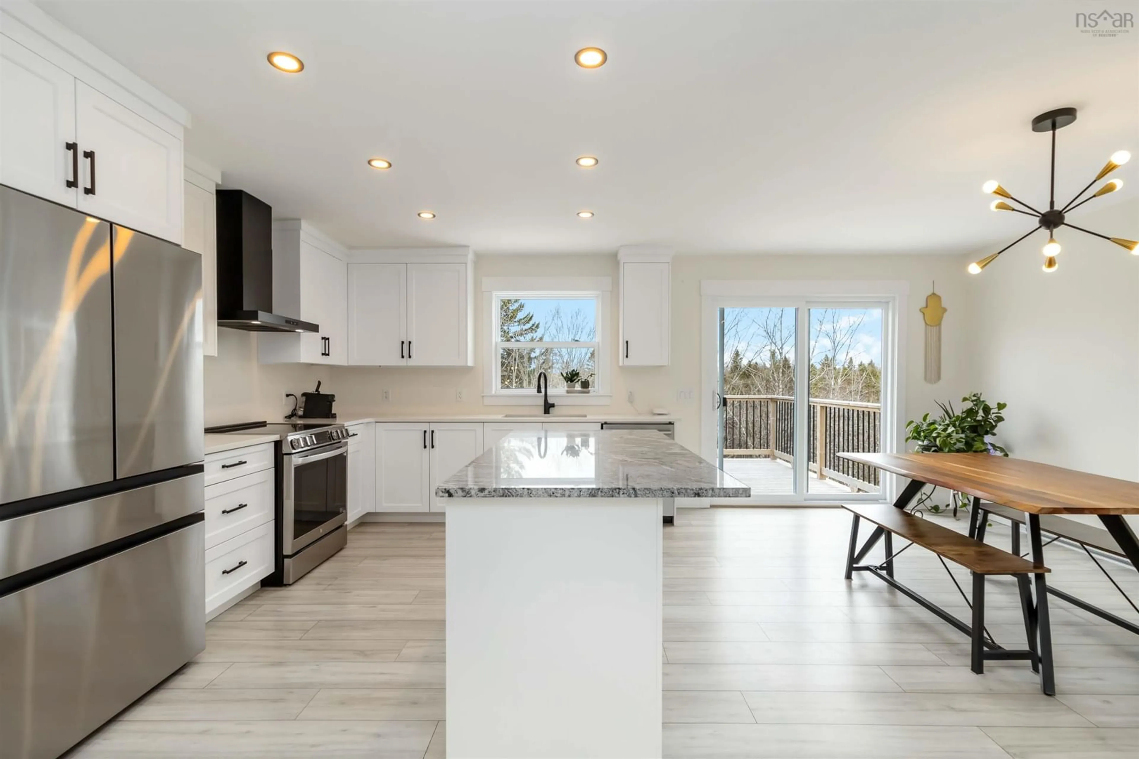 Open concept kitchen, ceramic/tile floor for 24 Ava Lane, East Uniacke Nova Scotia B0N 1Z0