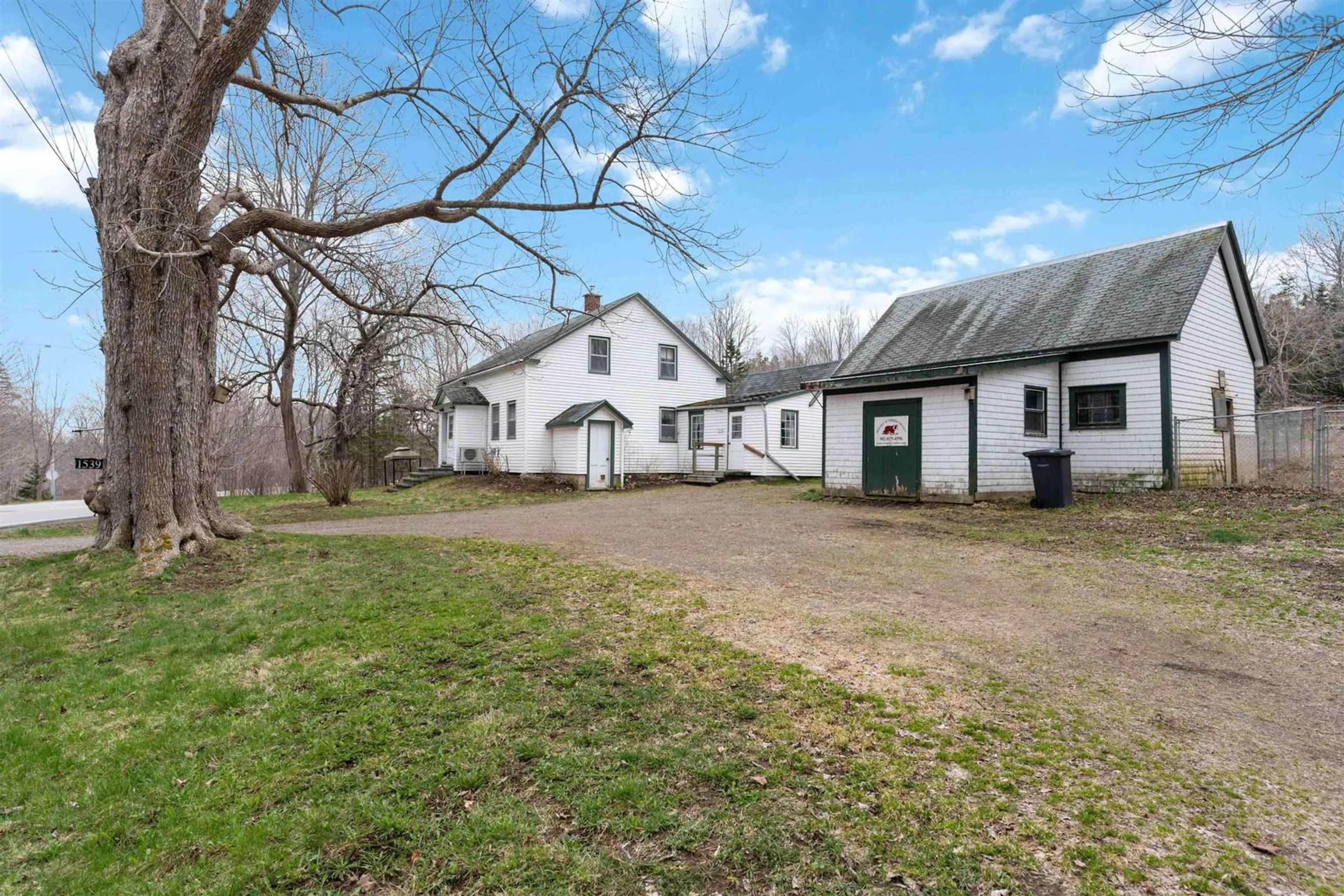 A pic from outside/outdoor area/front of a property/back of a property/a pic from drone, building for 1539 362 Hwy, Victoria Vale Nova Scotia B0S 1P0