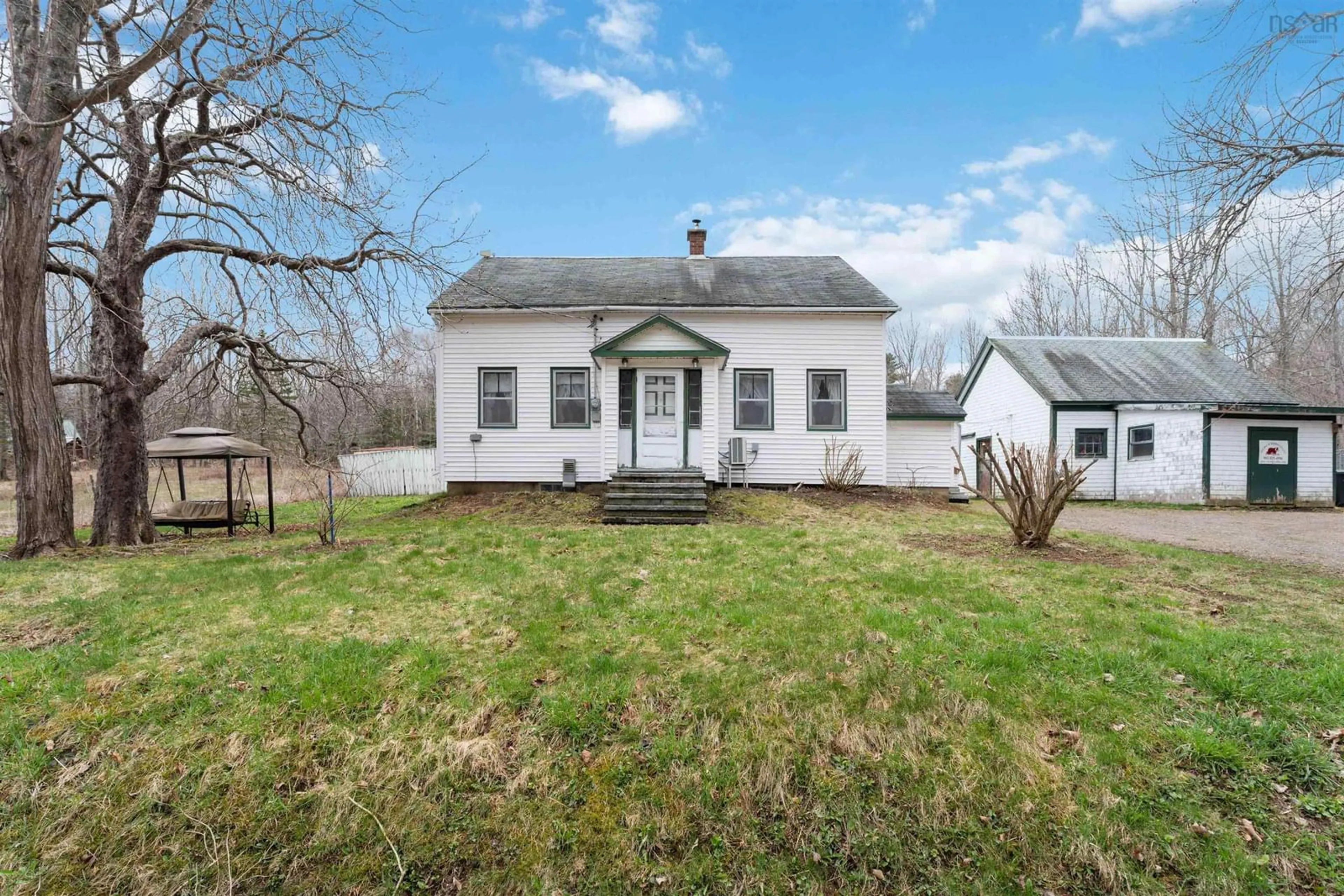 A pic from outside/outdoor area/front of a property/back of a property/a pic from drone, building for 1539 362 Hwy, Victoria Vale Nova Scotia B0S 1P0