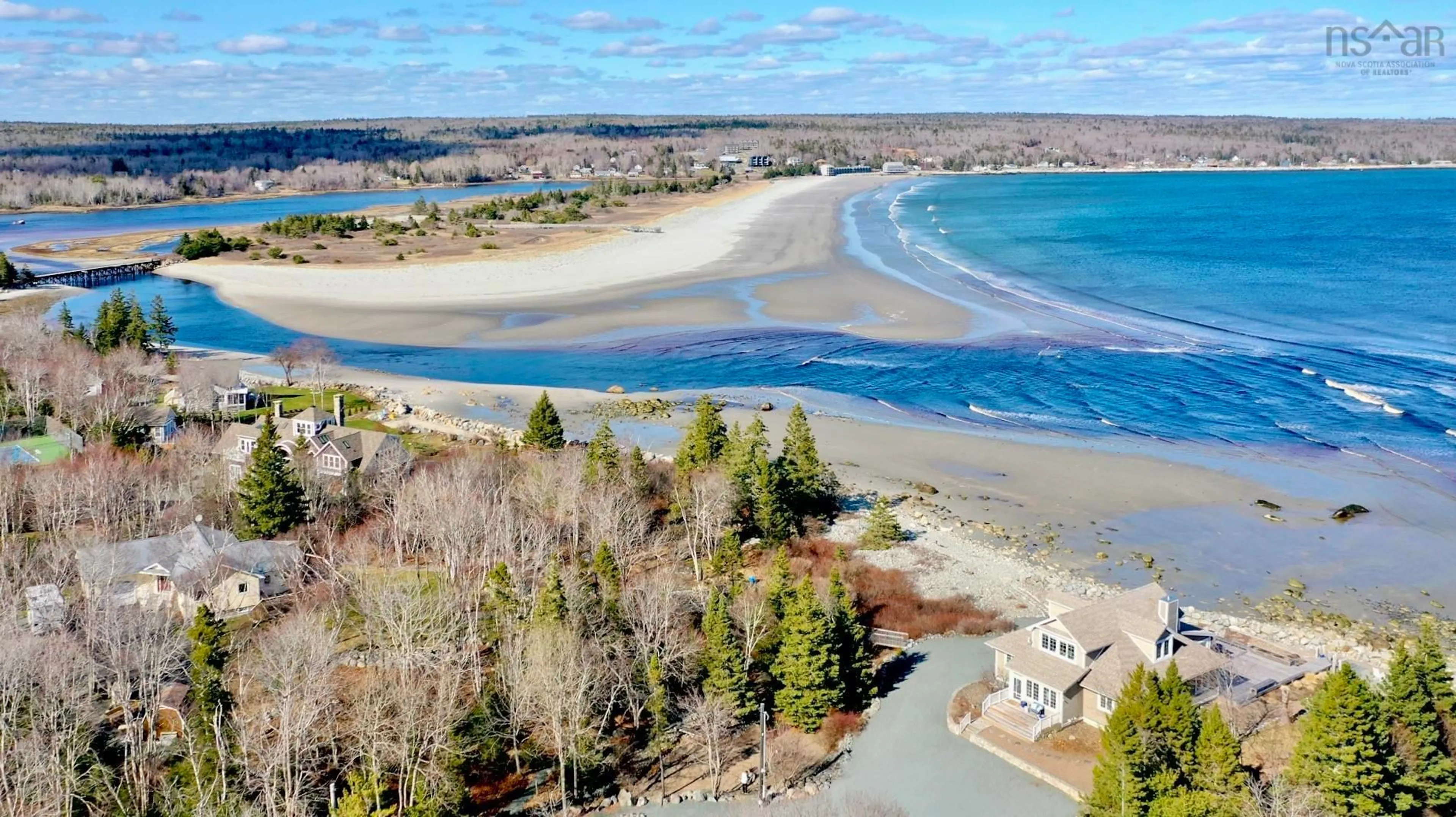 A pic from outside/outdoor area/front of a property/back of a property/a pic from drone, water/lake/river/ocean view for 147 Cosby Rd, Port Mouton Nova Scotia B0T 1T0