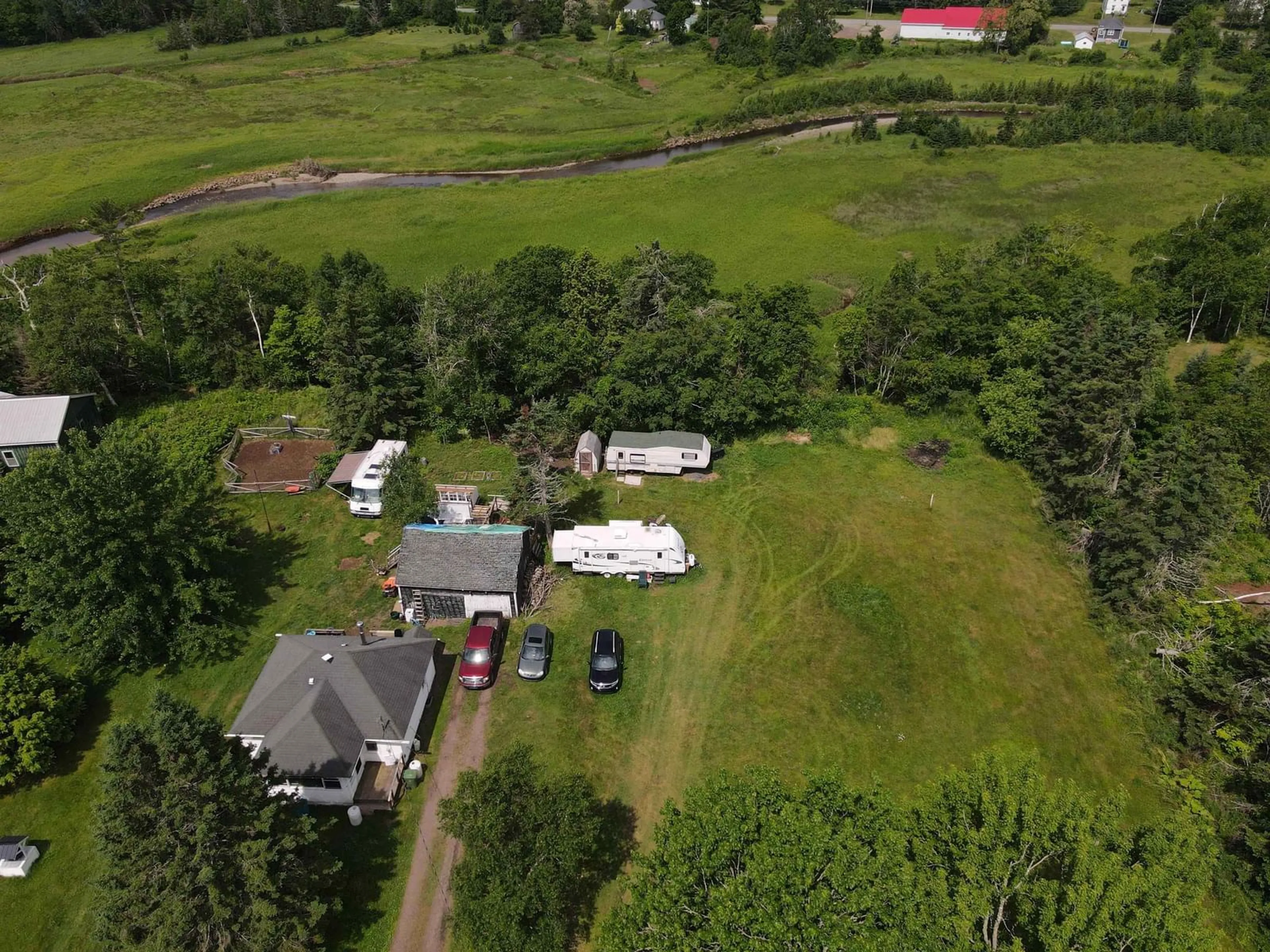 A pic from outside/outdoor area/front of a property/back of a property/a pic from drone, unknown for 48 Judge Fulton Rd, Bass River Nova Scotia B0M 1B0