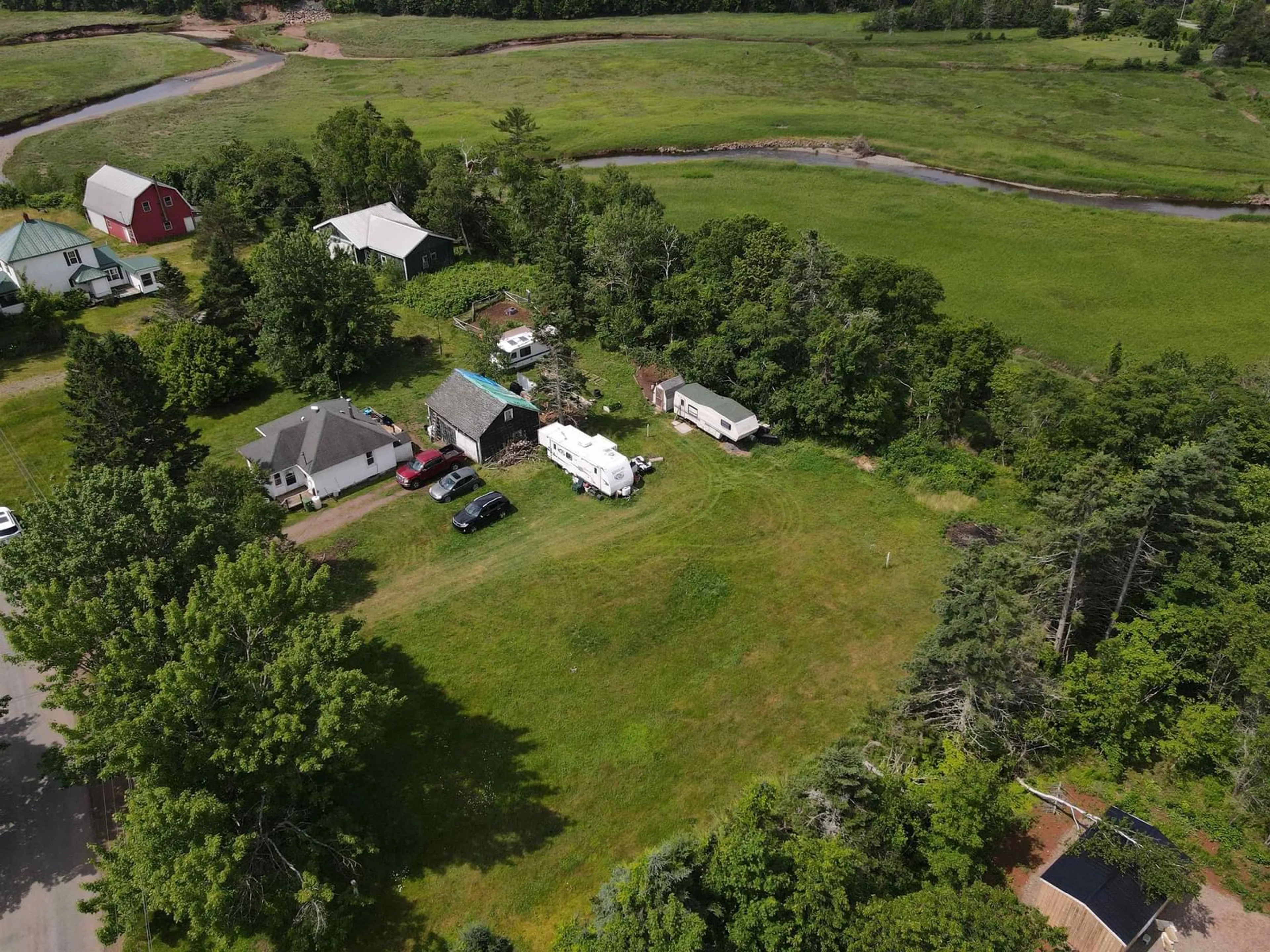 A pic from outside/outdoor area/front of a property/back of a property/a pic from drone, unknown for 48 Judge Fulton Rd, Bass River Nova Scotia B0M 1B0