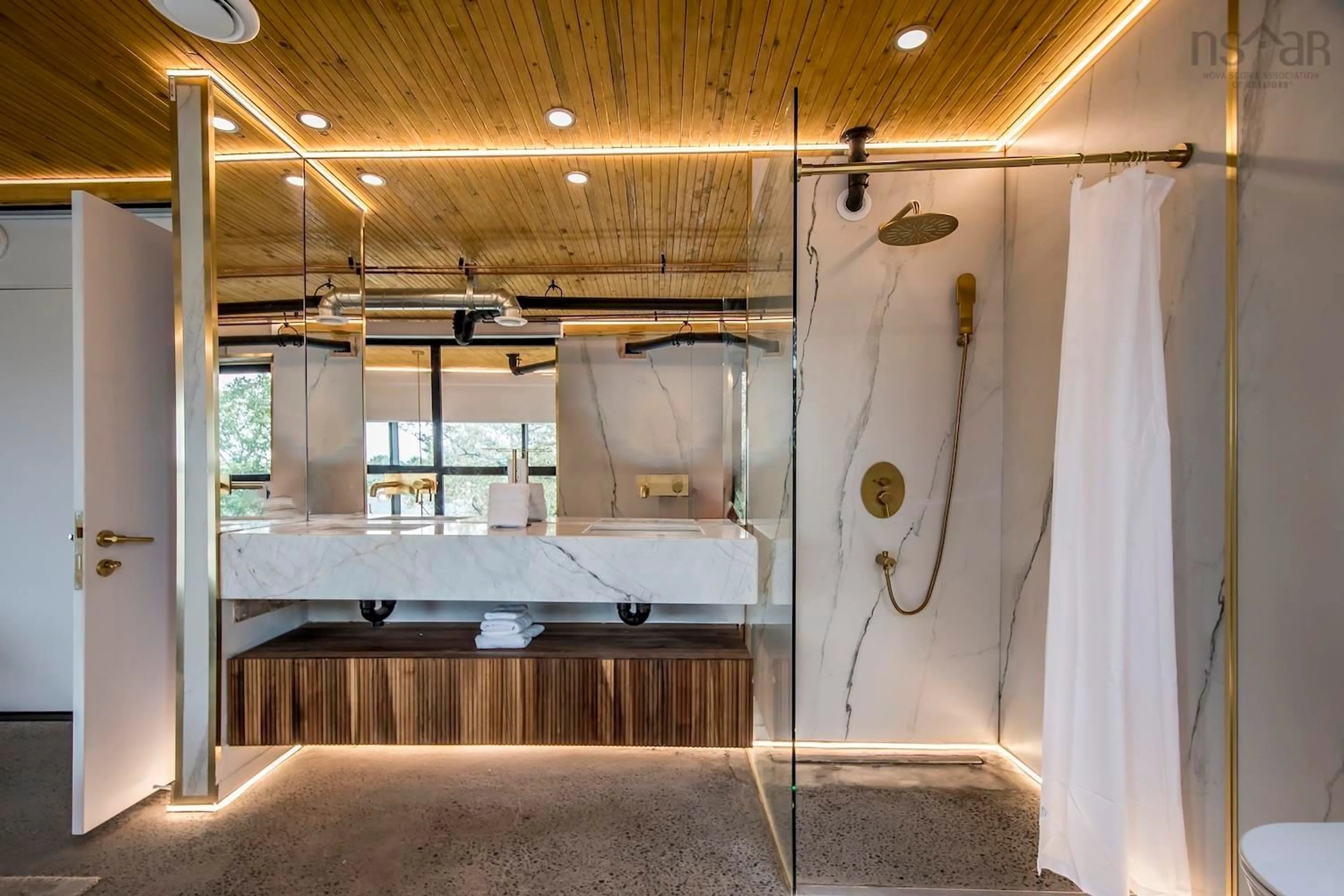 Contemporary bathroom, ceramic/tile floor for 3572/3574 Acadia St, Halifax Nova Scotia B3K 3P4