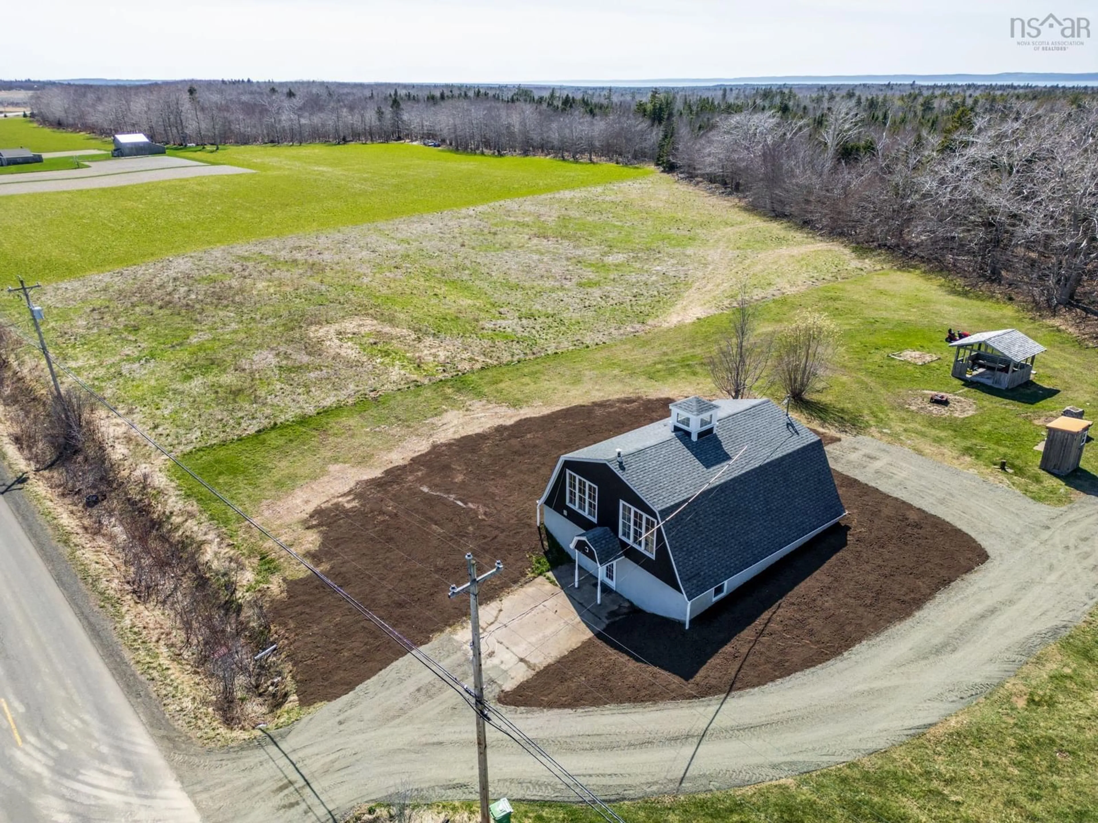 A pic from outside/outdoor area/front of a property/back of a property/a pic from drone, unknown for 2543 Ridge Road, Hillgrove Nova Scotia B0V 1A0