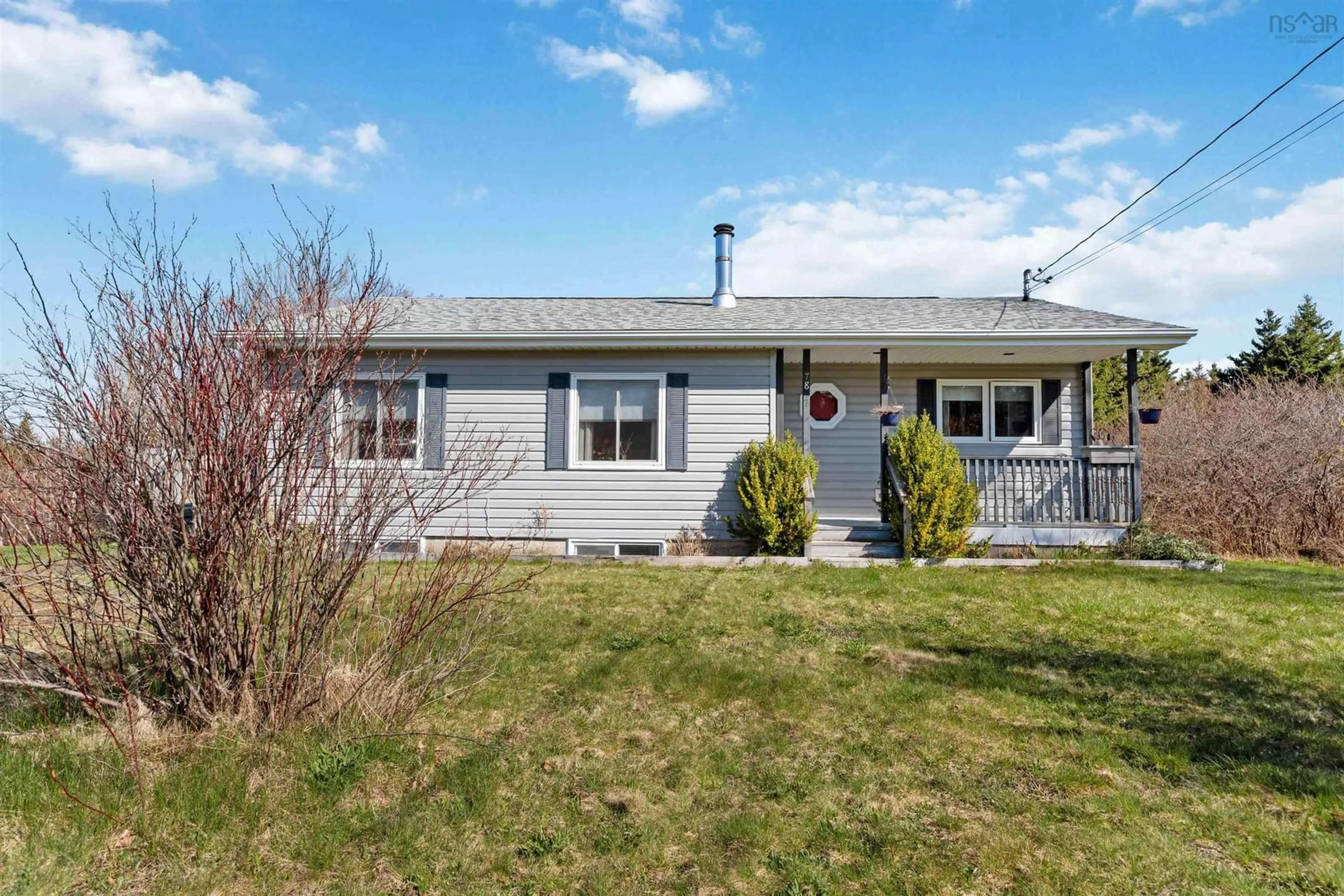 Home with vinyl exterior material, street for 7837 101 Hwy, Plympton Nova Scotia B0W 2R0