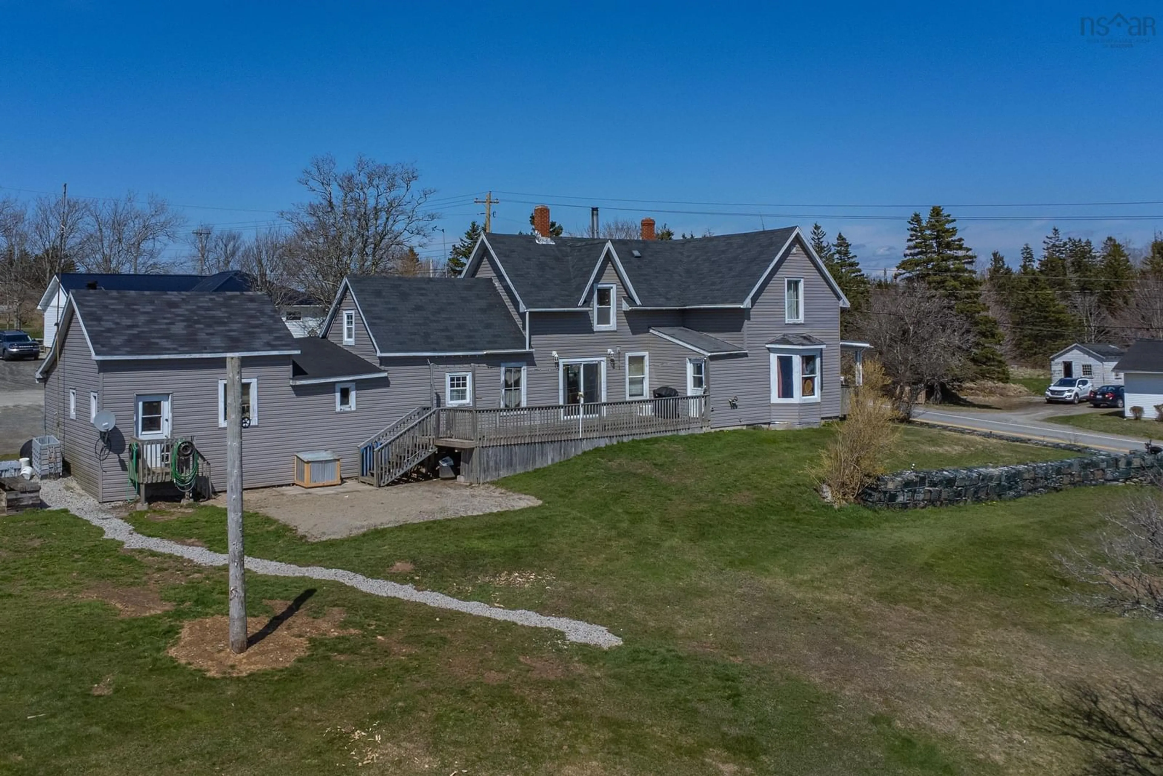 A pic from outside/outdoor area/front of a property/back of a property/a pic from drone, unknown for 5 Strickland Rd, Wellington Nova Scotia B5A 5A6
