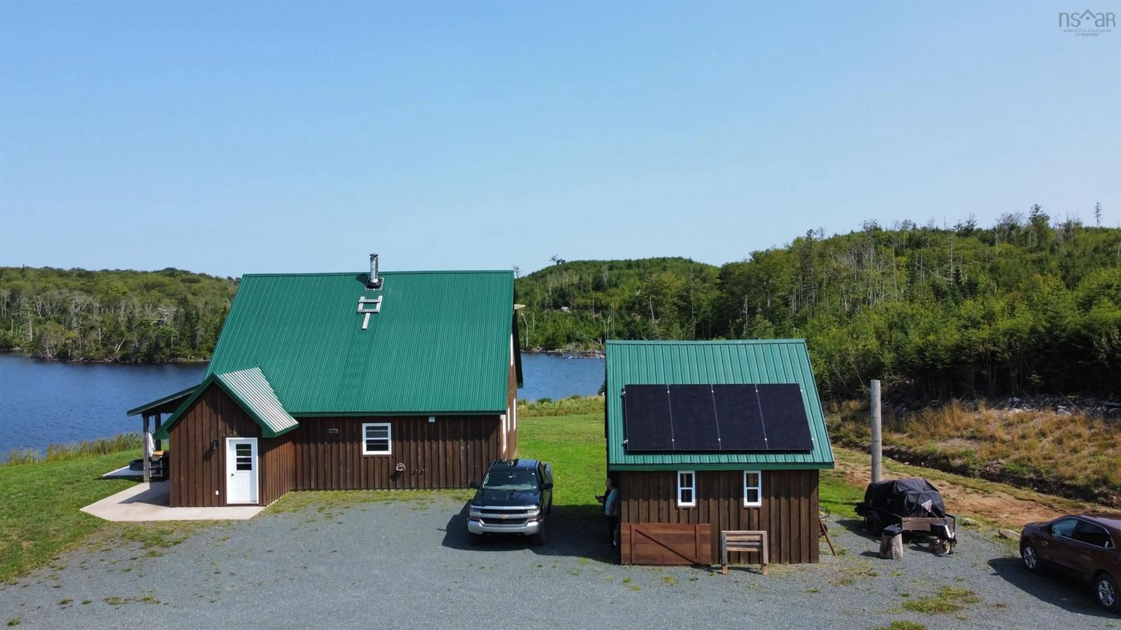 A pic from outside/outdoor area/front of a property/back of a property/a pic from drone, unknown for 1648 Upper Glencoe Rd, Erinville Nova Scotia B0H 1X0