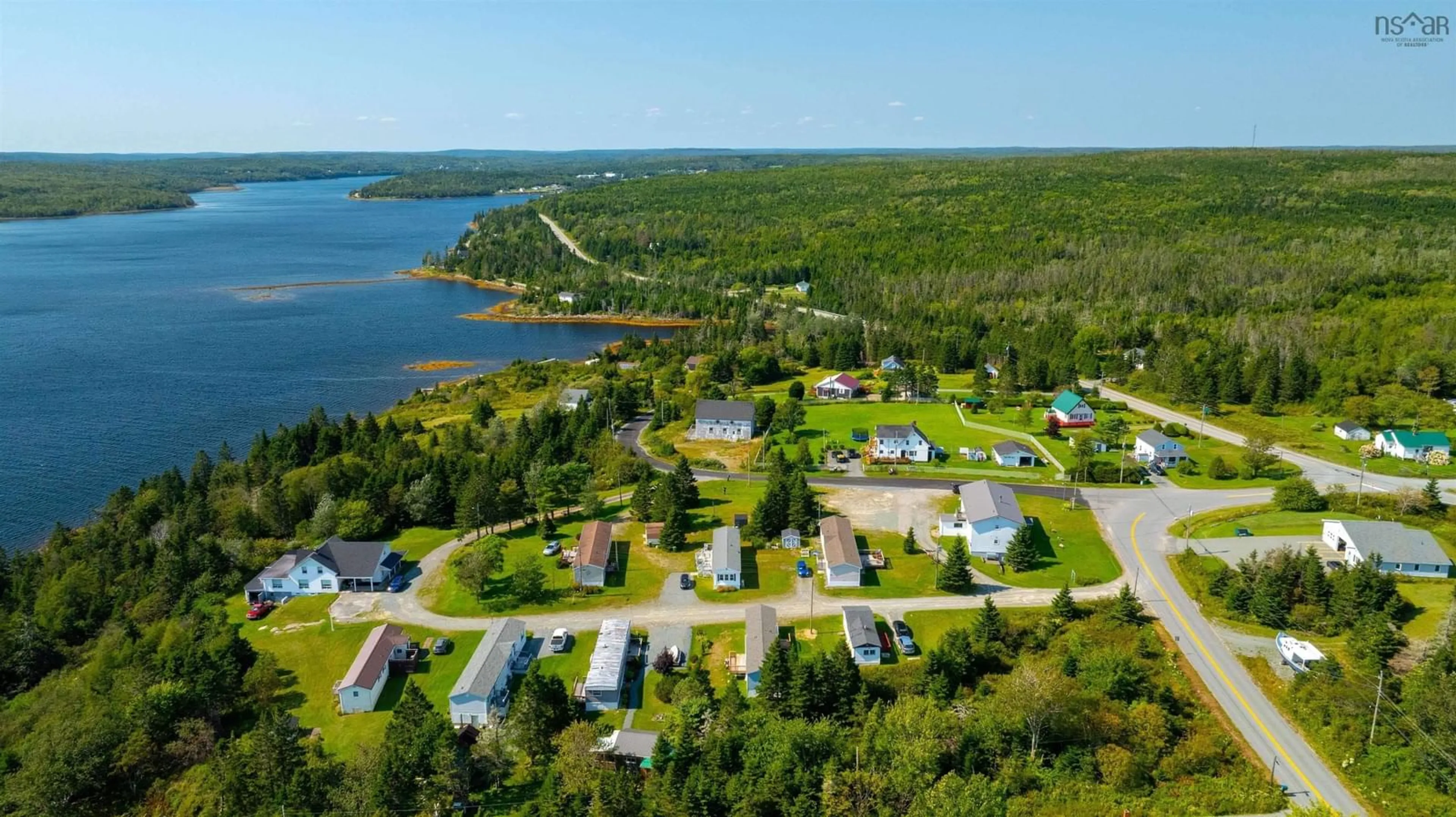 A pic from outside/outdoor area/front of a property/back of a property/a pic from drone, water/lake/river/ocean view for 2 Smith Lane, Watt Section Nova Scotia B0J 3B0