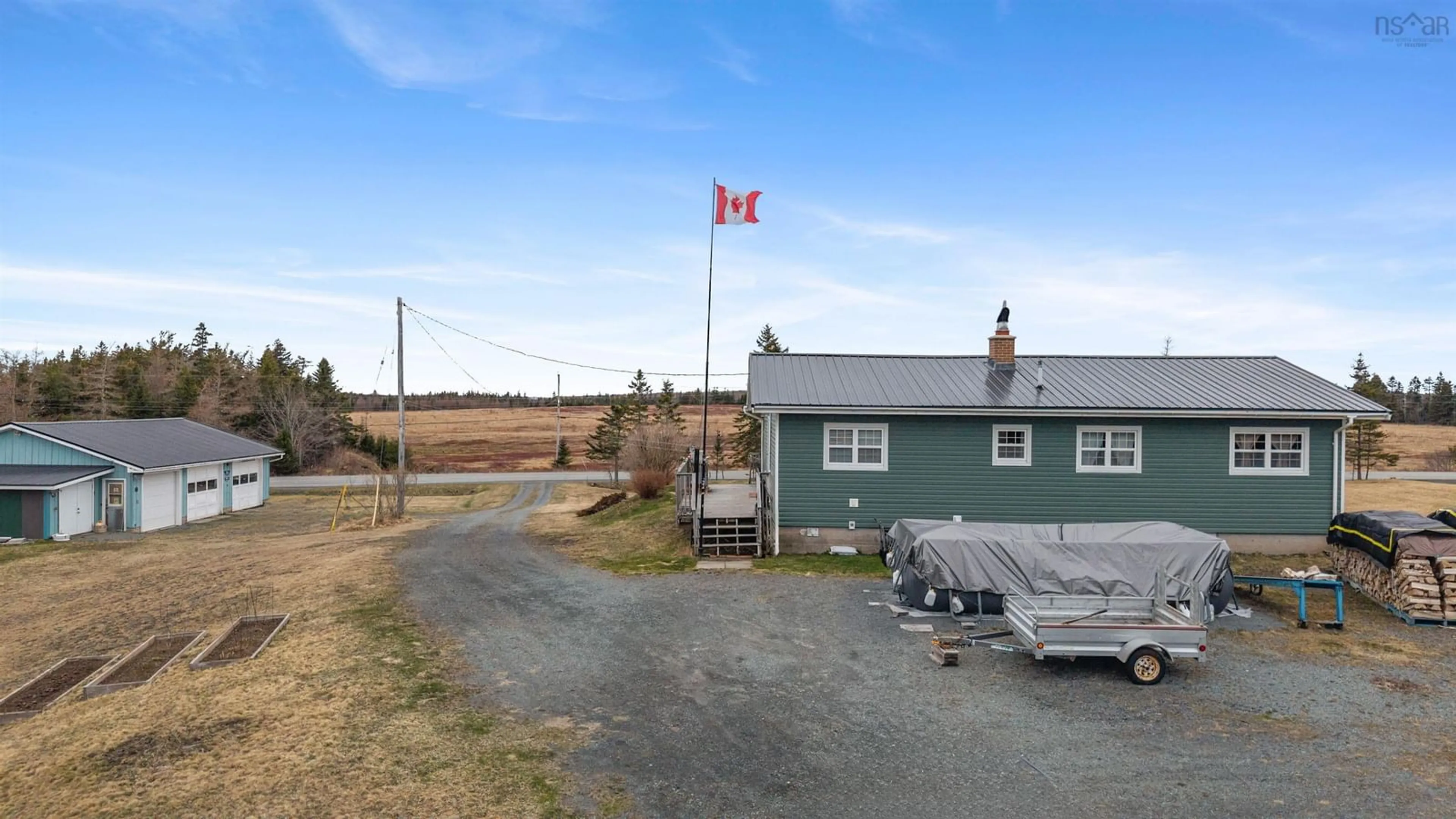 A pic from outside/outdoor area/front of a property/back of a property/a pic from drone, unknown for 684 St Marys Rd, Chaplin Nova Scotia B0N 2M0
