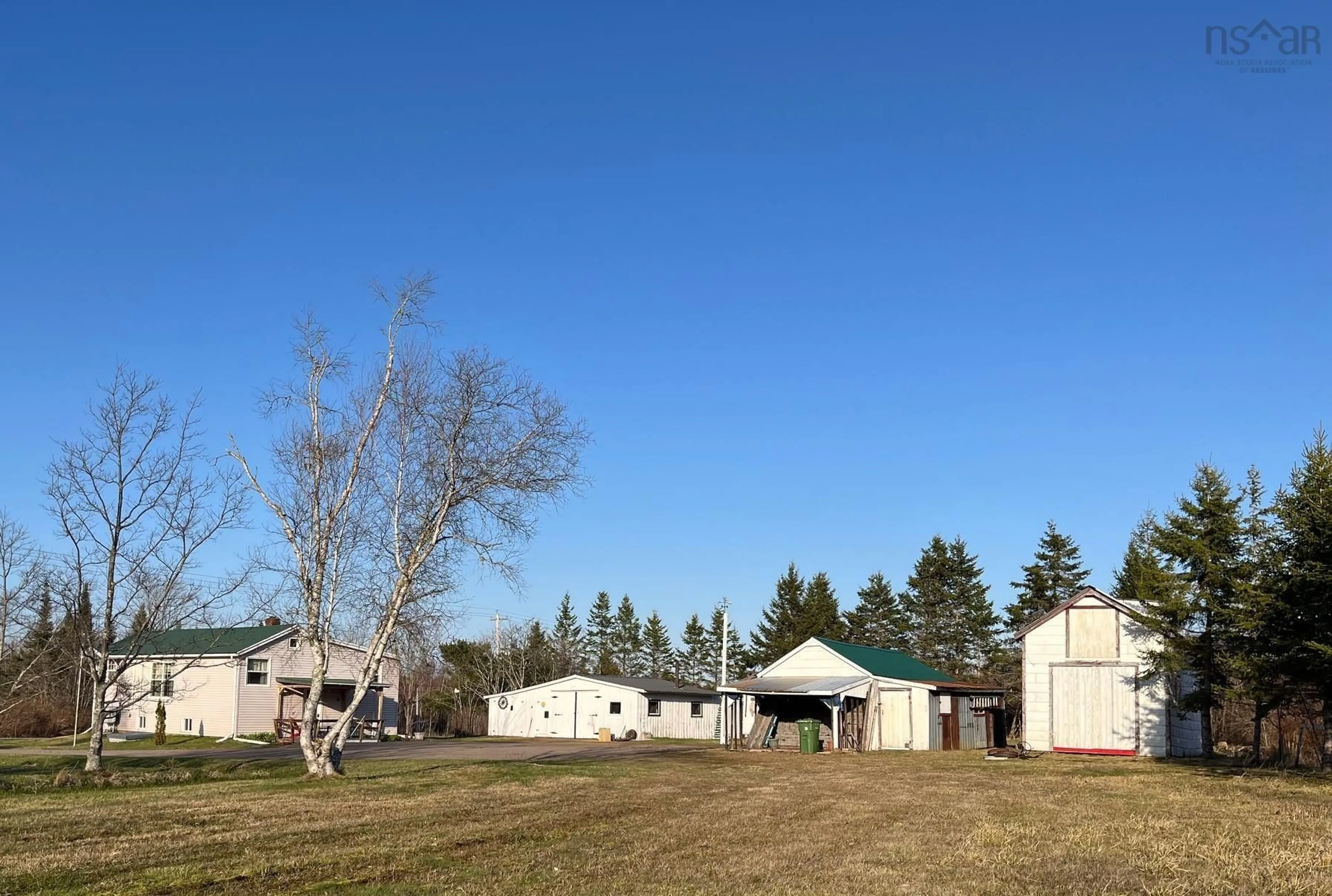 A pic from outside/outdoor area/front of a property/back of a property/a pic from drone, unknown for 5886 Highway 2, Bass River Nova Scotia B0M 1B0