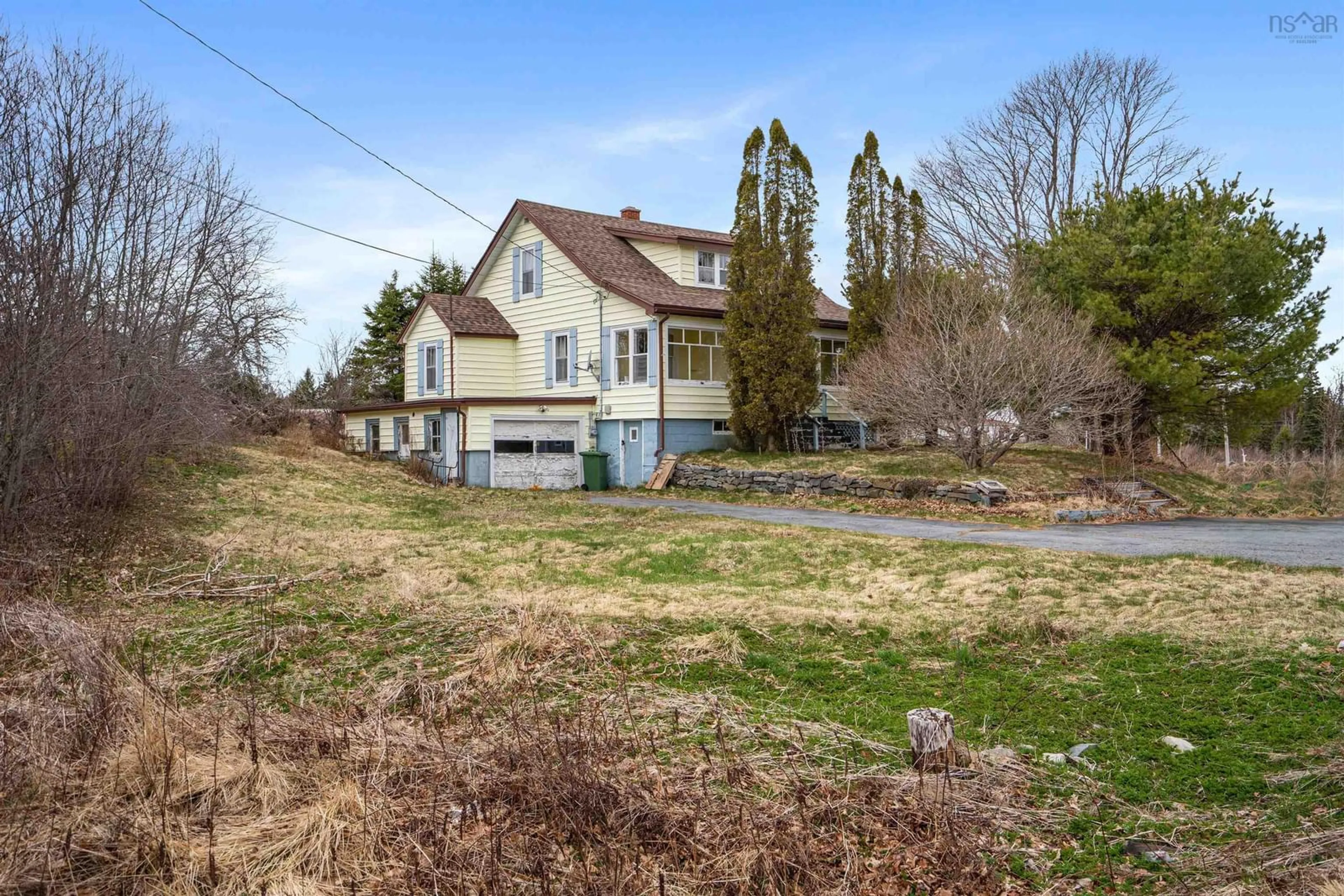 A pic from outside/outdoor area/front of a property/back of a property/a pic from drone, unknown for 28915 Highway 7, Moser River Nova Scotia B0J 2K0