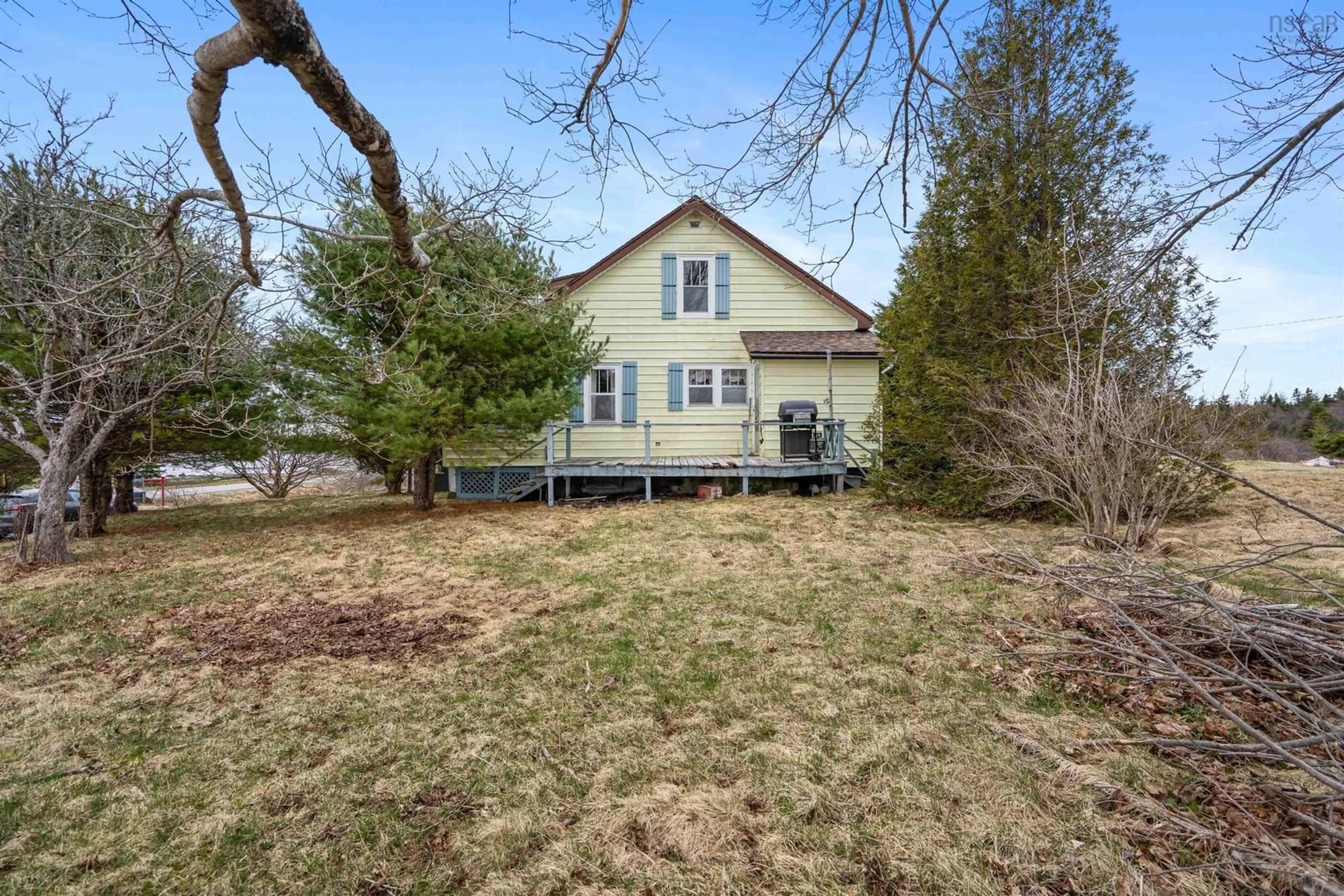 A pic from outside/outdoor area/front of a property/back of a property/a pic from drone, street for 28915 Highway 7, Moser River Nova Scotia B0J 2K0