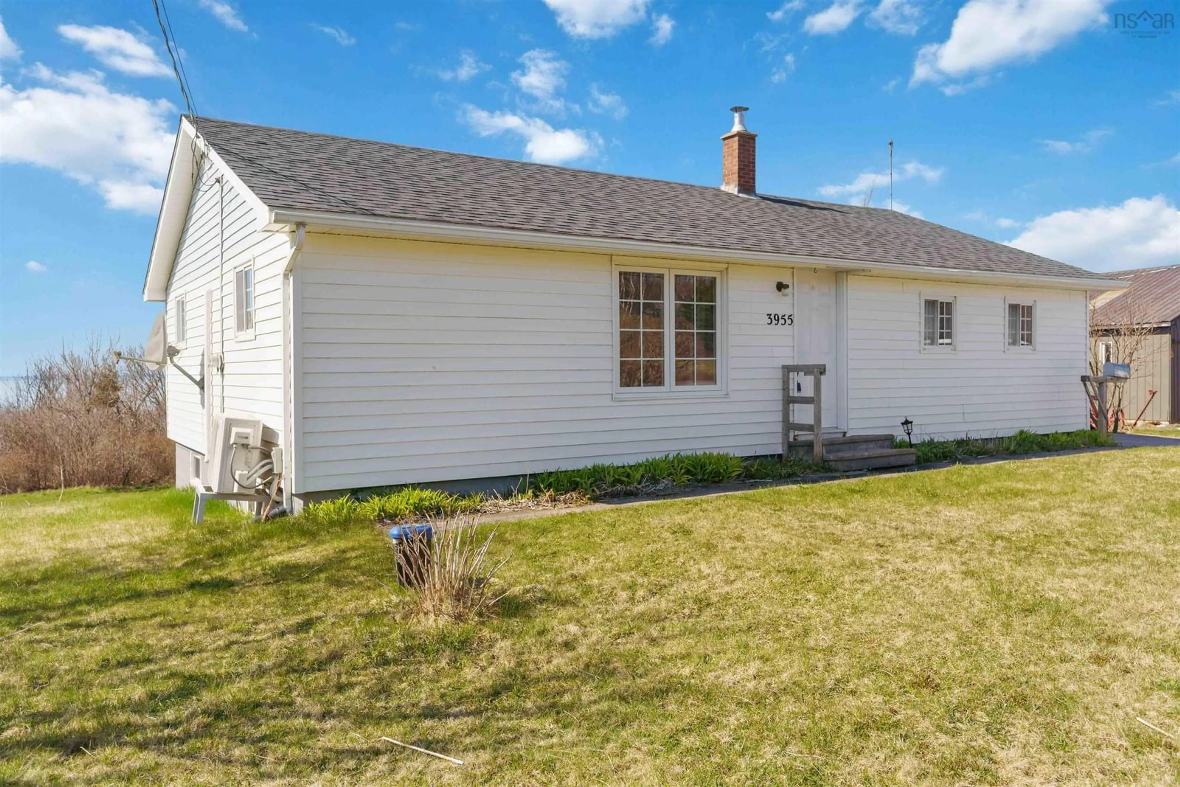 Home with vinyl exterior material, street for 3955 Shore Rd, Hillsburn Nova Scotia B0S 1A0