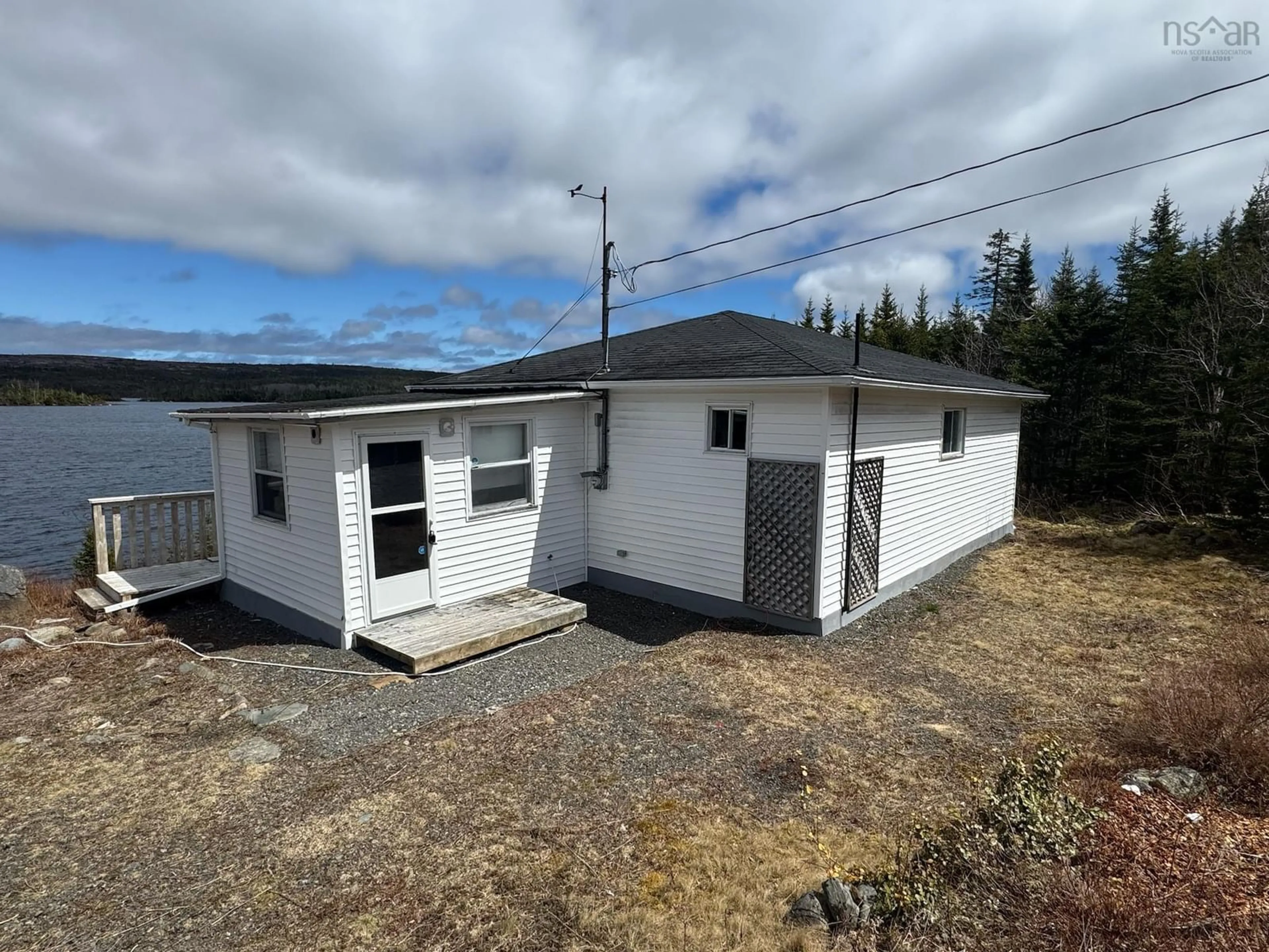 A pic from outside/outdoor area/front of a property/back of a property/a pic from drone, building for 2230 Larrys River Rd, Lundy Nova Scotia B0H 1N0