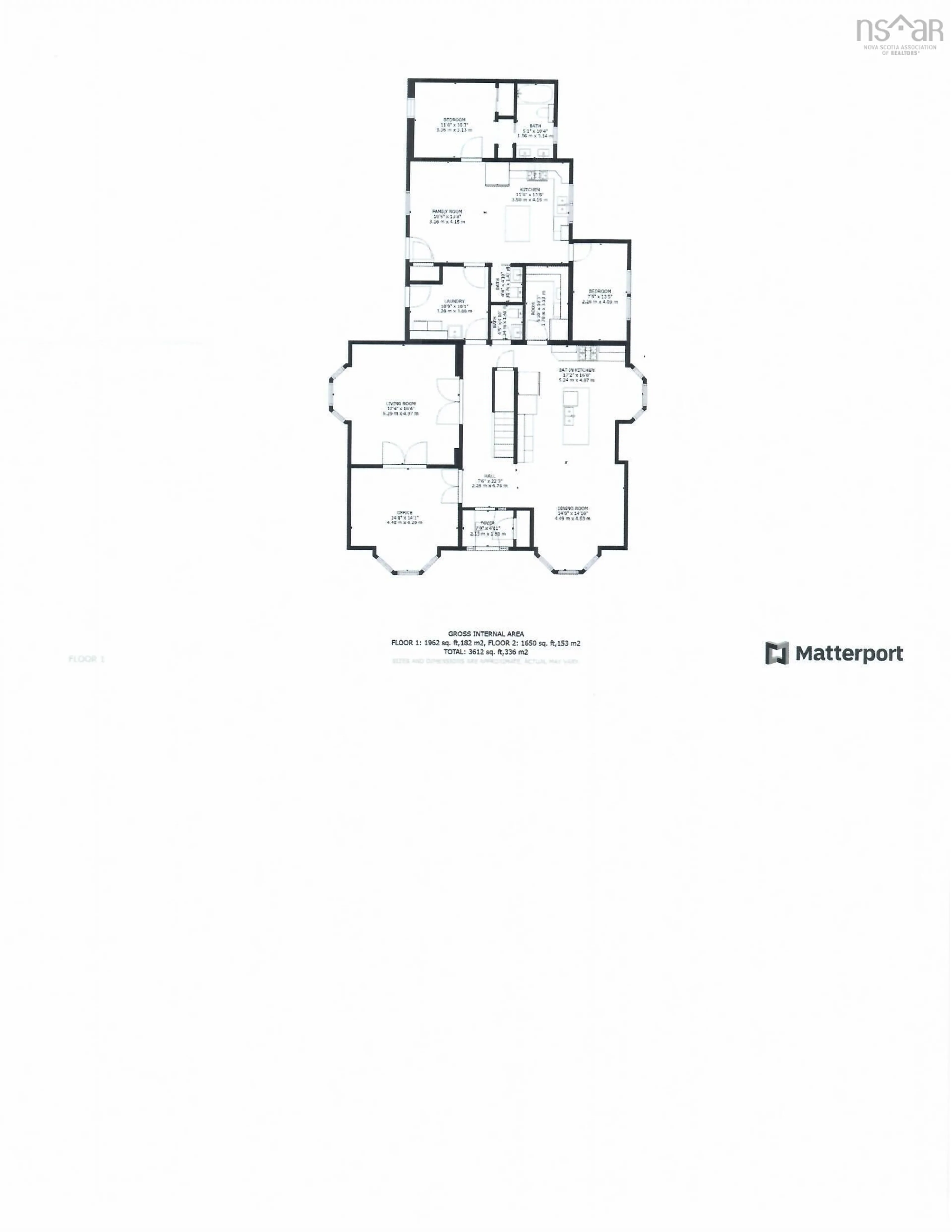 Floor plan for 329 Granville St, Bridgetown Nova Scotia B0S 1C0