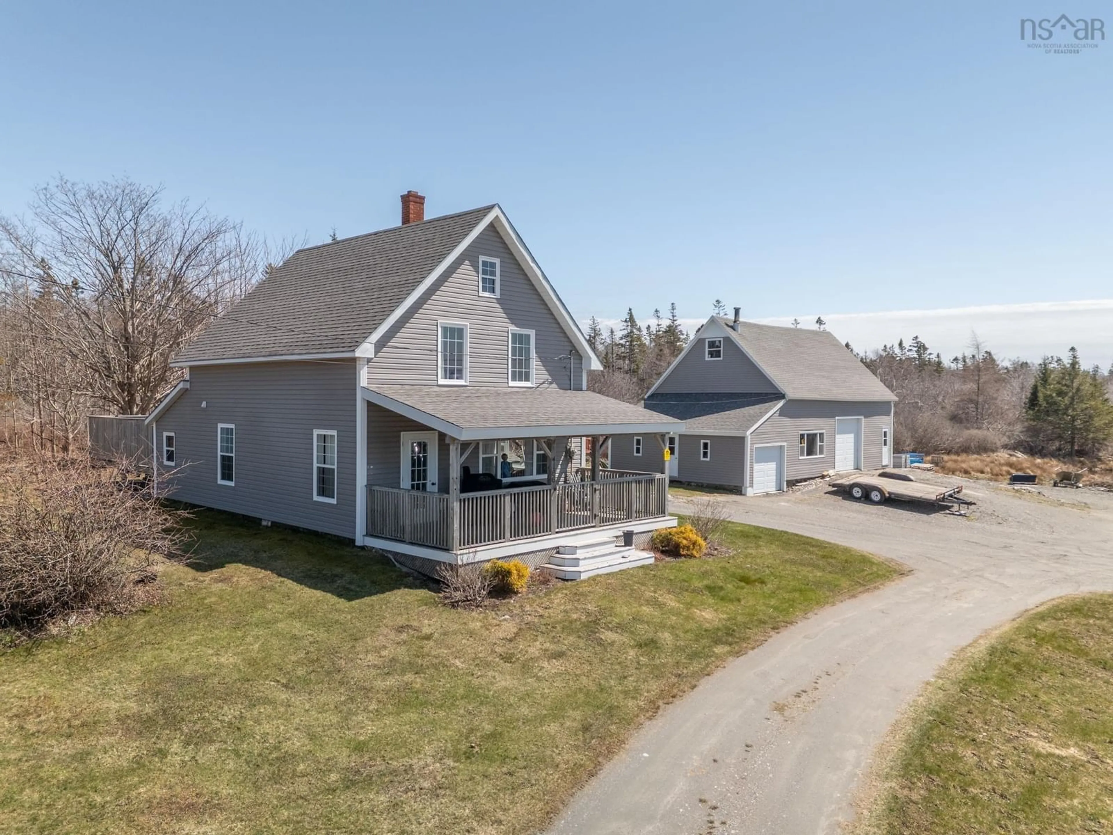 A pic from outside/outdoor area/front of a property/back of a property/a pic from drone, street for 4166 Highway 3, Lower Argyle Nova Scotia B0W 1W0