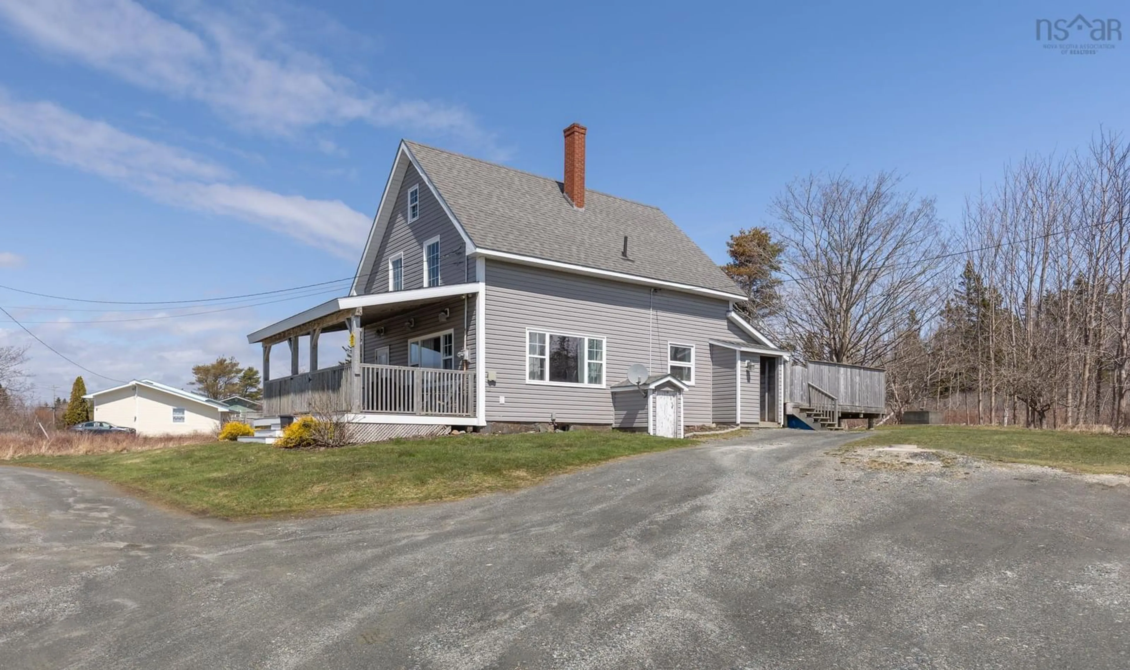 A pic from outside/outdoor area/front of a property/back of a property/a pic from drone, street for 4166 Highway 3, Lower Argyle Nova Scotia B0W 1W0