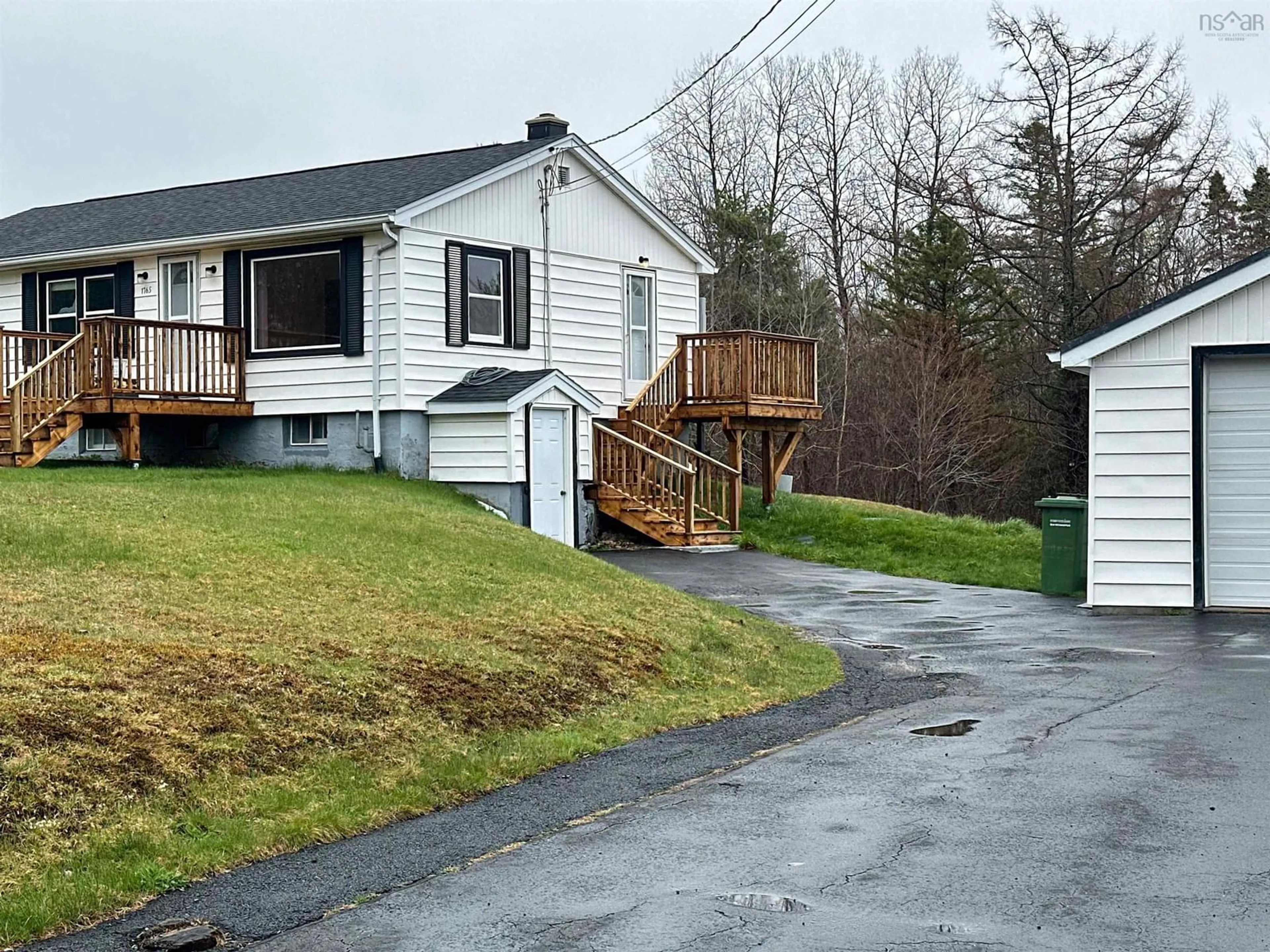 A pic from outside/outdoor area/front of a property/back of a property/a pic from drone, street for 1765 Beaver Bank Rd, Beaver Bank Nova Scotia B4G 1C9