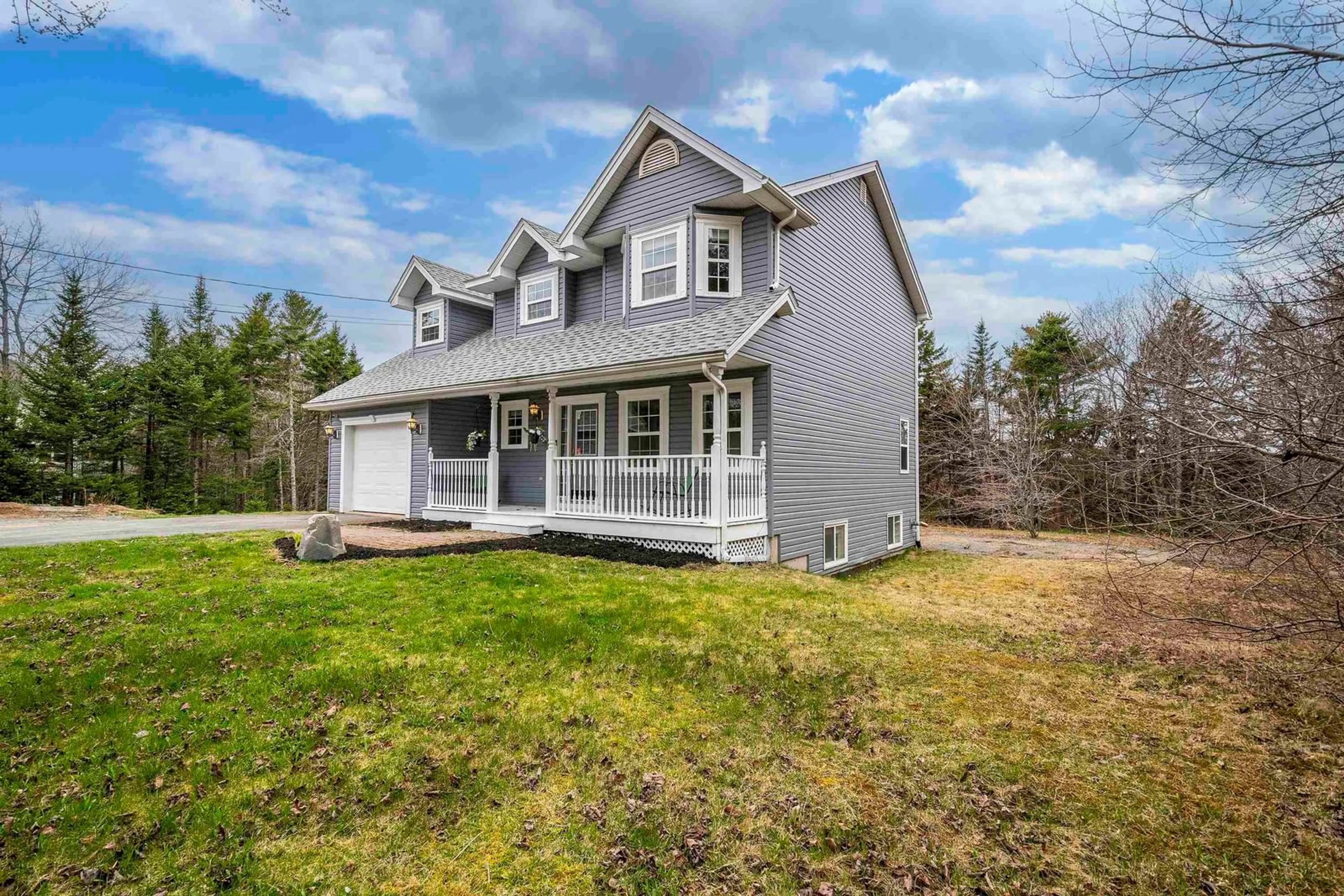 Home with vinyl exterior material, street for 192 Gleneagles Dr, Hammonds Plains Nova Scotia B4B 1V8