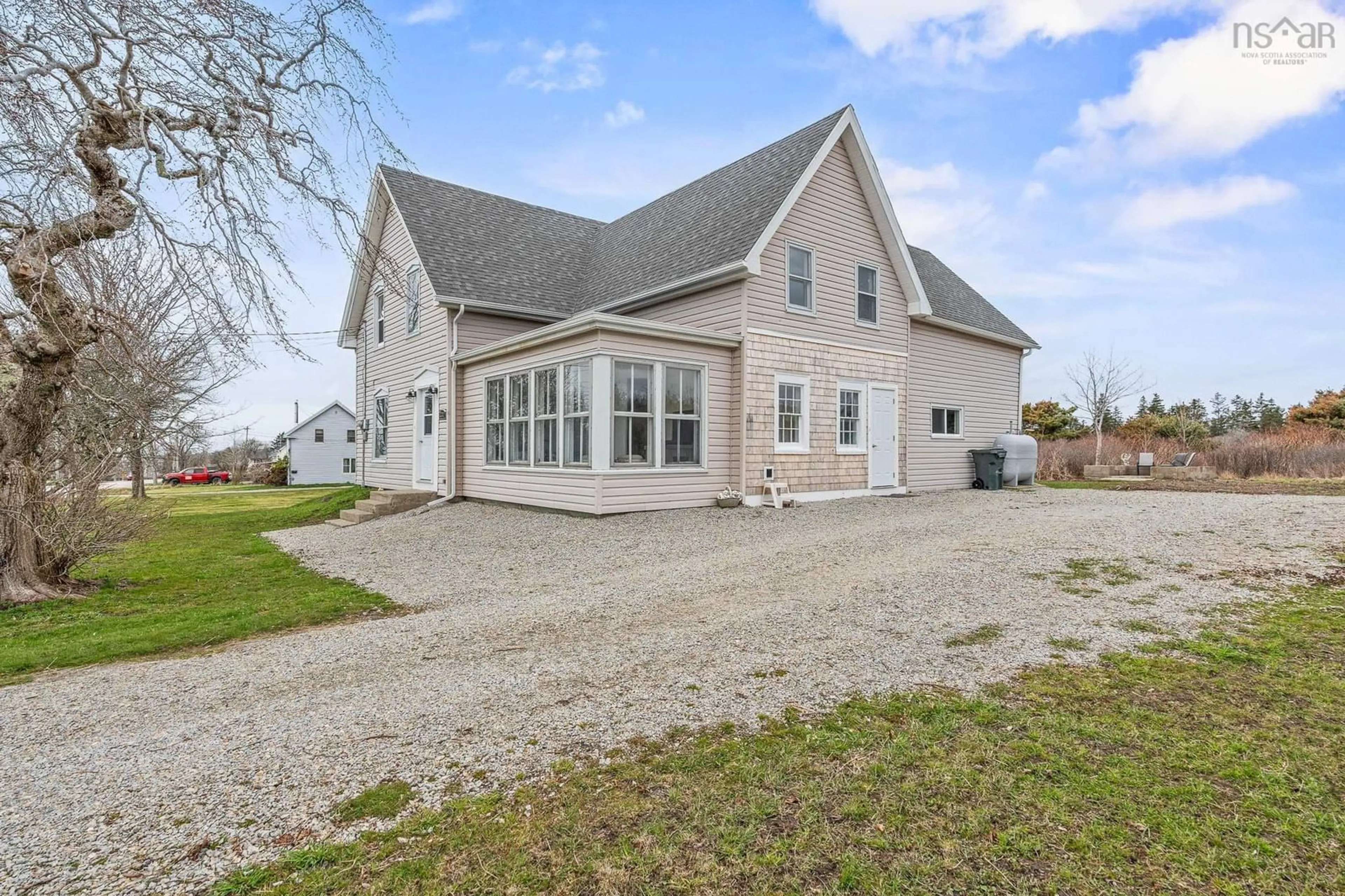 A pic from outside/outdoor area/front of a property/back of a property/a pic from drone, water/lake/river/ocean view for 200 Argyle St, Yarmouth Nova Scotia B5A 3X3