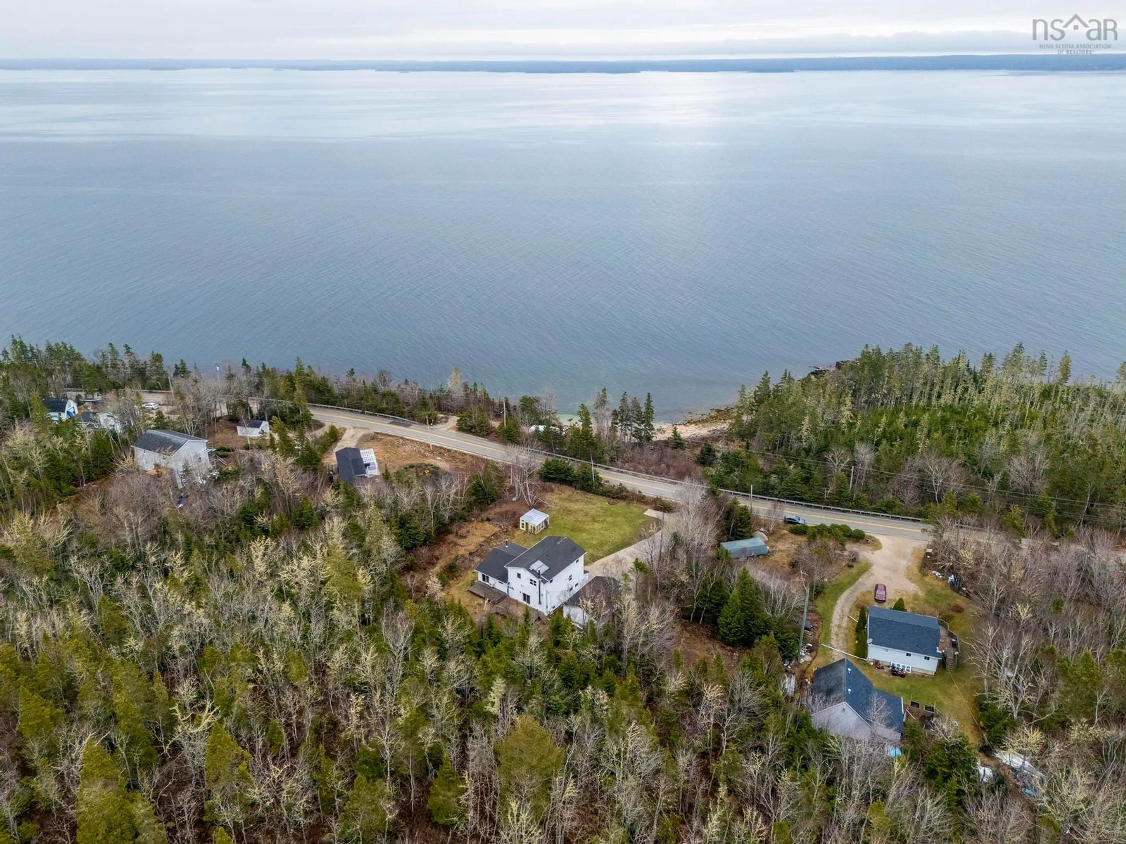 A pic from outside/outdoor area/front of a property/back of a property/a pic from drone, water/lake/river/ocean view for 2208 329 Hwy, Birchy Head Nova Scotia B0J 1T0