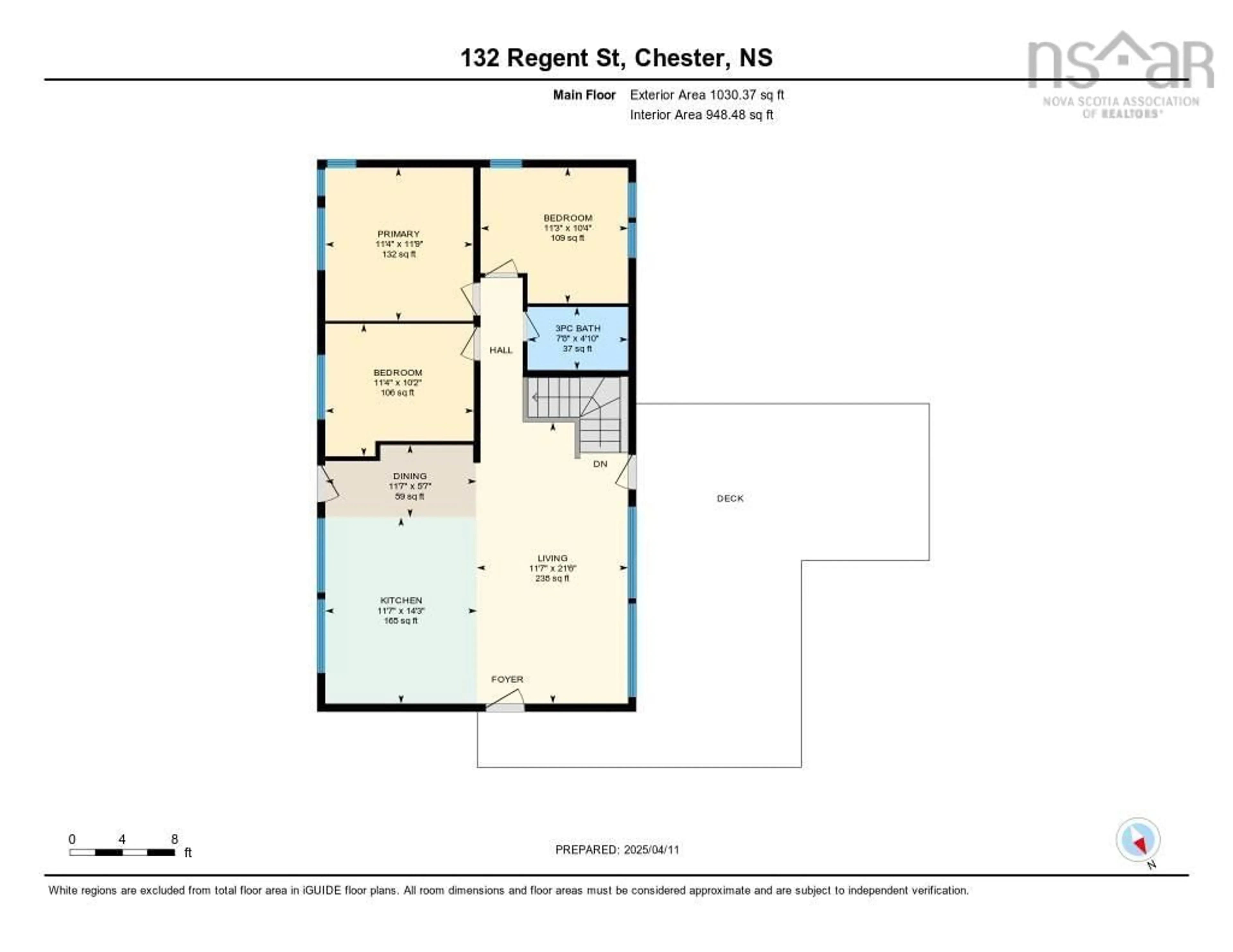 Floor plan for 132 Regent St, Chester Nova Scotia B0J 1J0