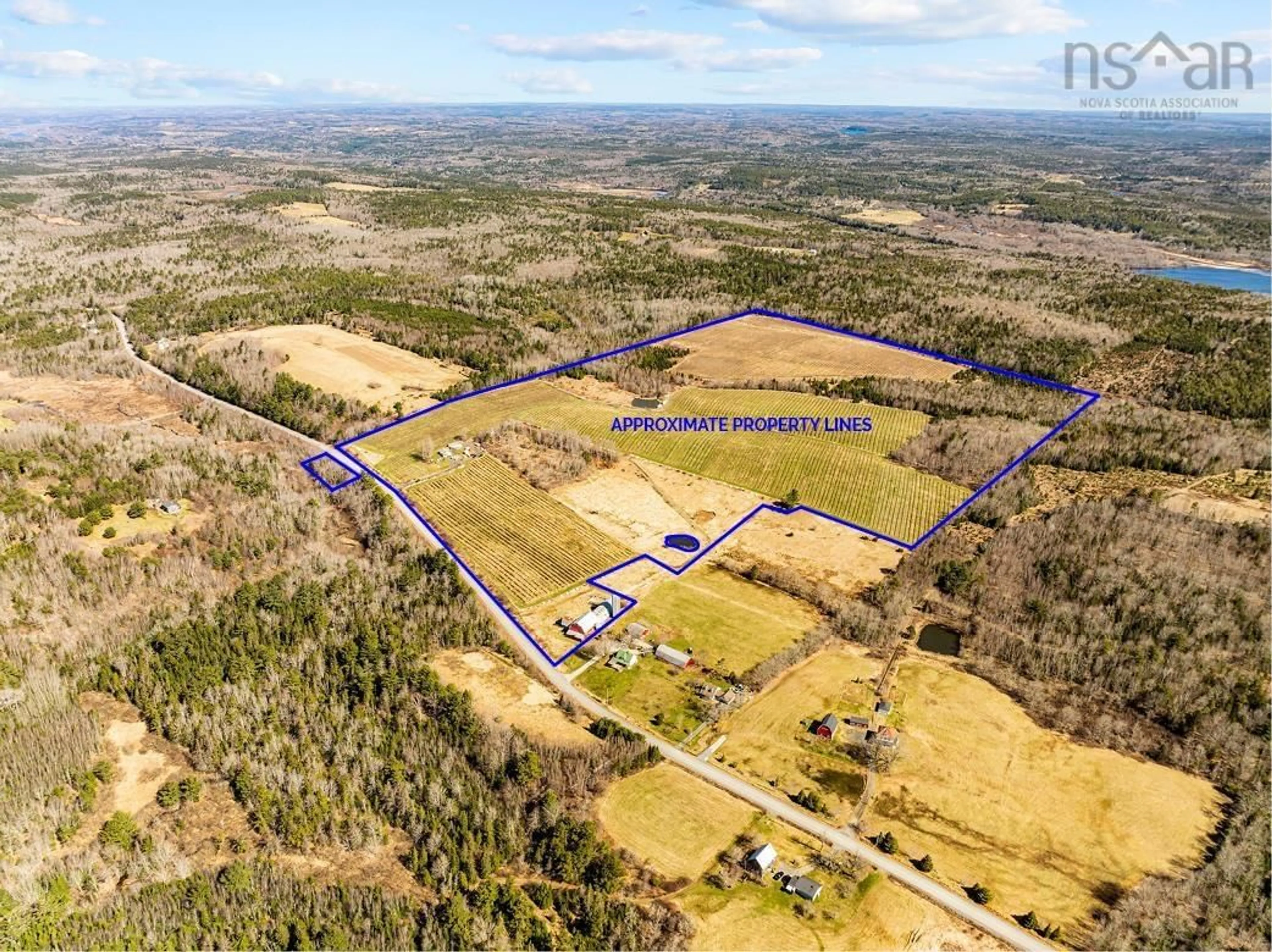A pic from outside/outdoor area/front of a property/back of a property/a pic from drone, unknown for 2242 Lower Branch Rd, New Canada Nova Scotia B4V 4V5