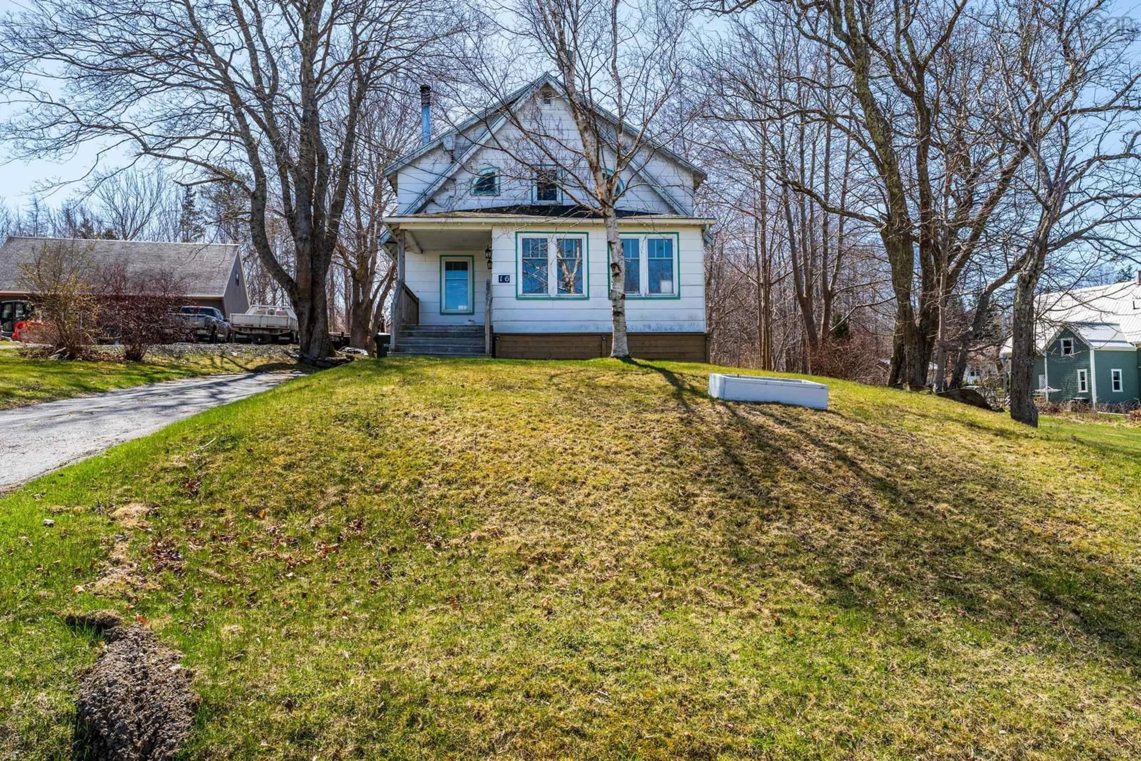 A pic from outside/outdoor area/front of a property/back of a property/a pic from drone, street for 16 Weymouth Falls Road, Weymouth Nova Scotia B0W 3T0