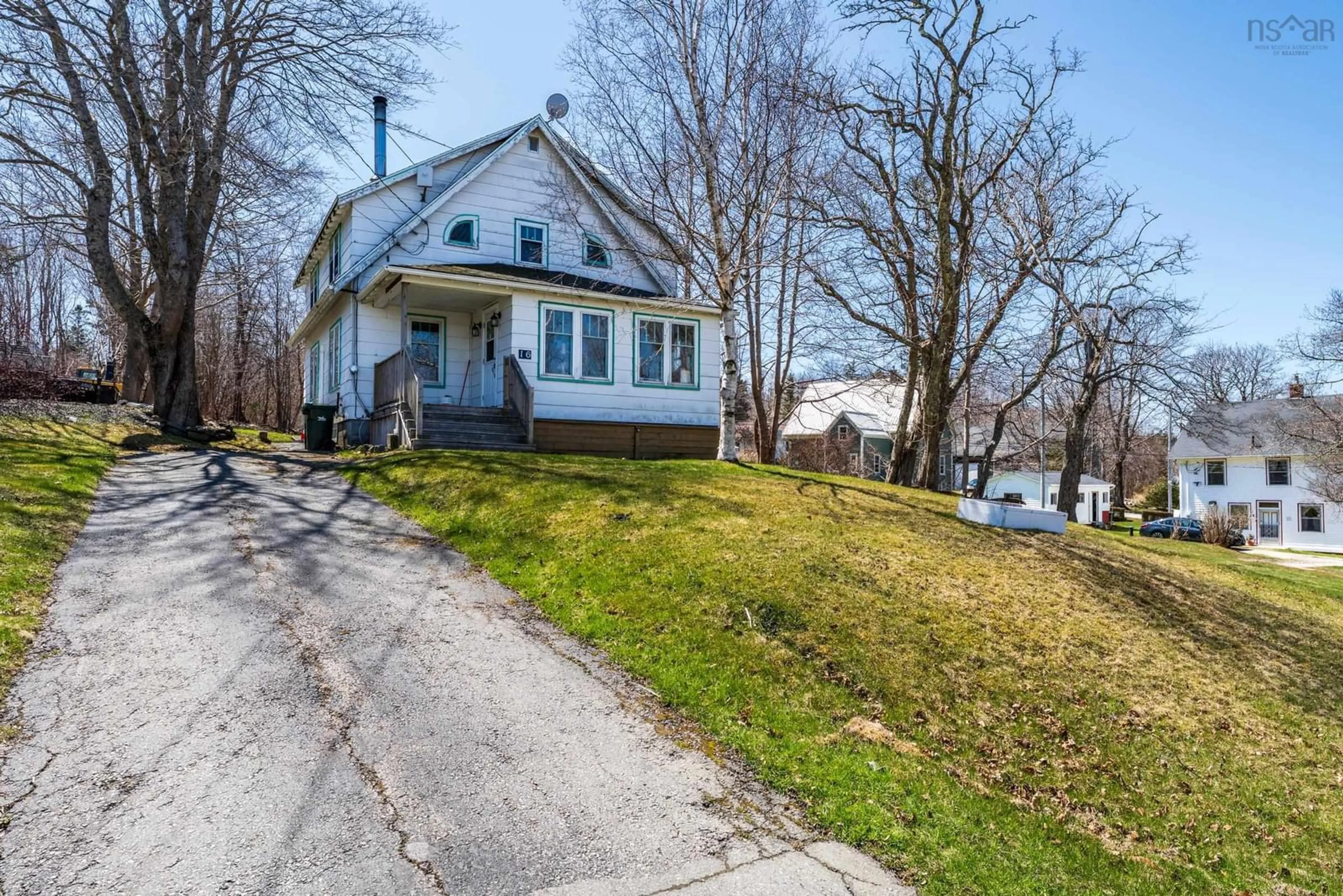 A pic from outside/outdoor area/front of a property/back of a property/a pic from drone, street for 16 Weymouth Falls Road, Weymouth Nova Scotia B0W 3T0