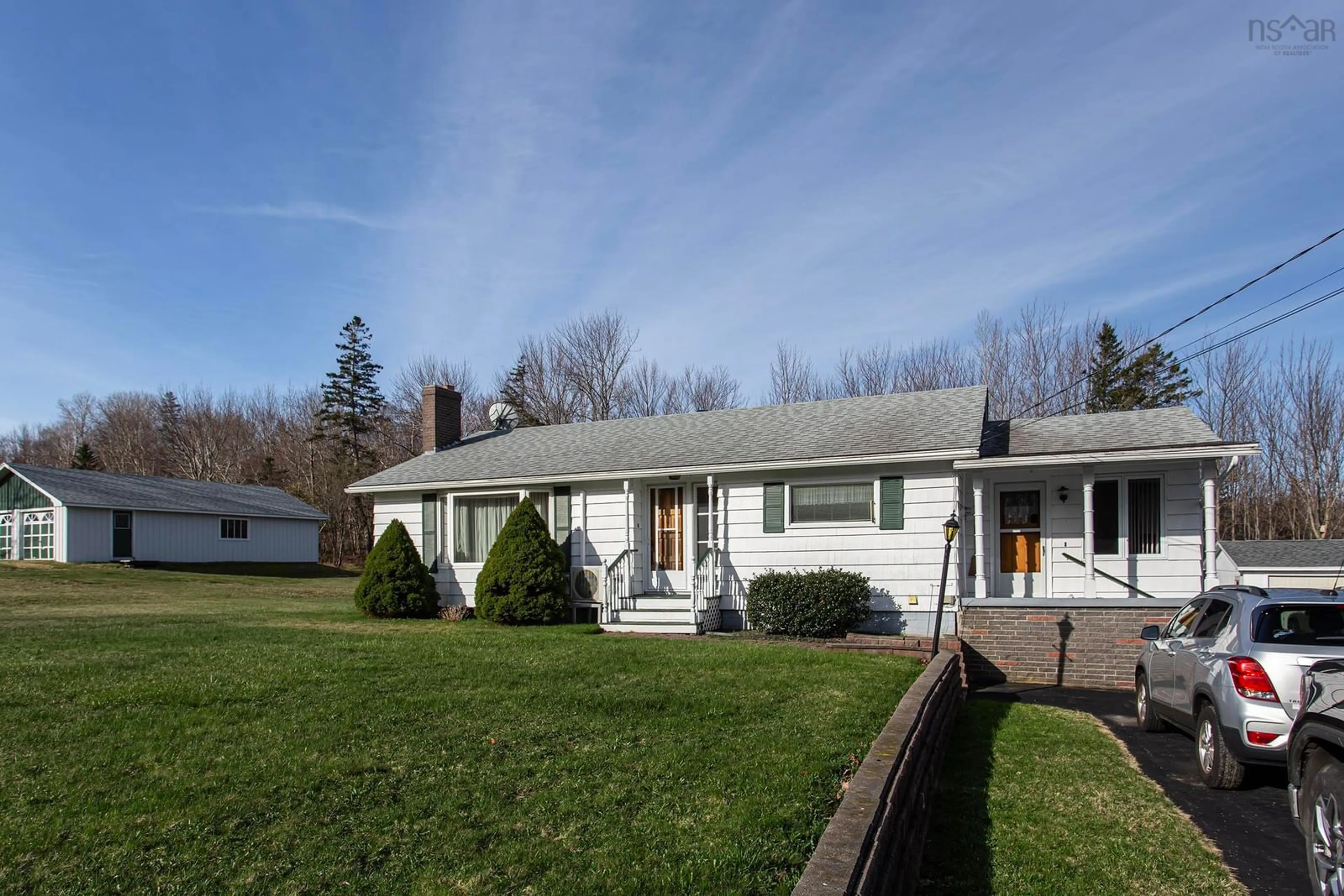 Home with vinyl exterior material, street for 975 Parker Mountain Rd, Parkers Cove Nova Scotia B0S 1A0