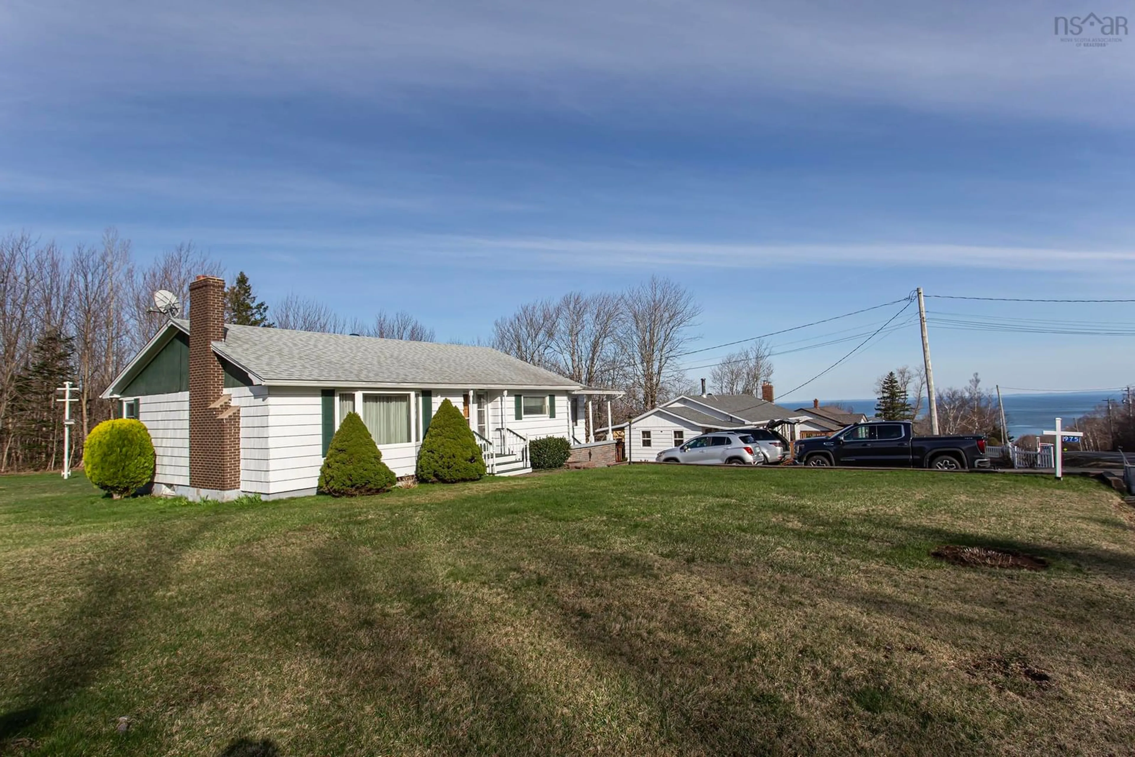 A pic from outside/outdoor area/front of a property/back of a property/a pic from drone, street for 975 Parker Mountain Rd, Parkers Cove Nova Scotia B0S 1A0