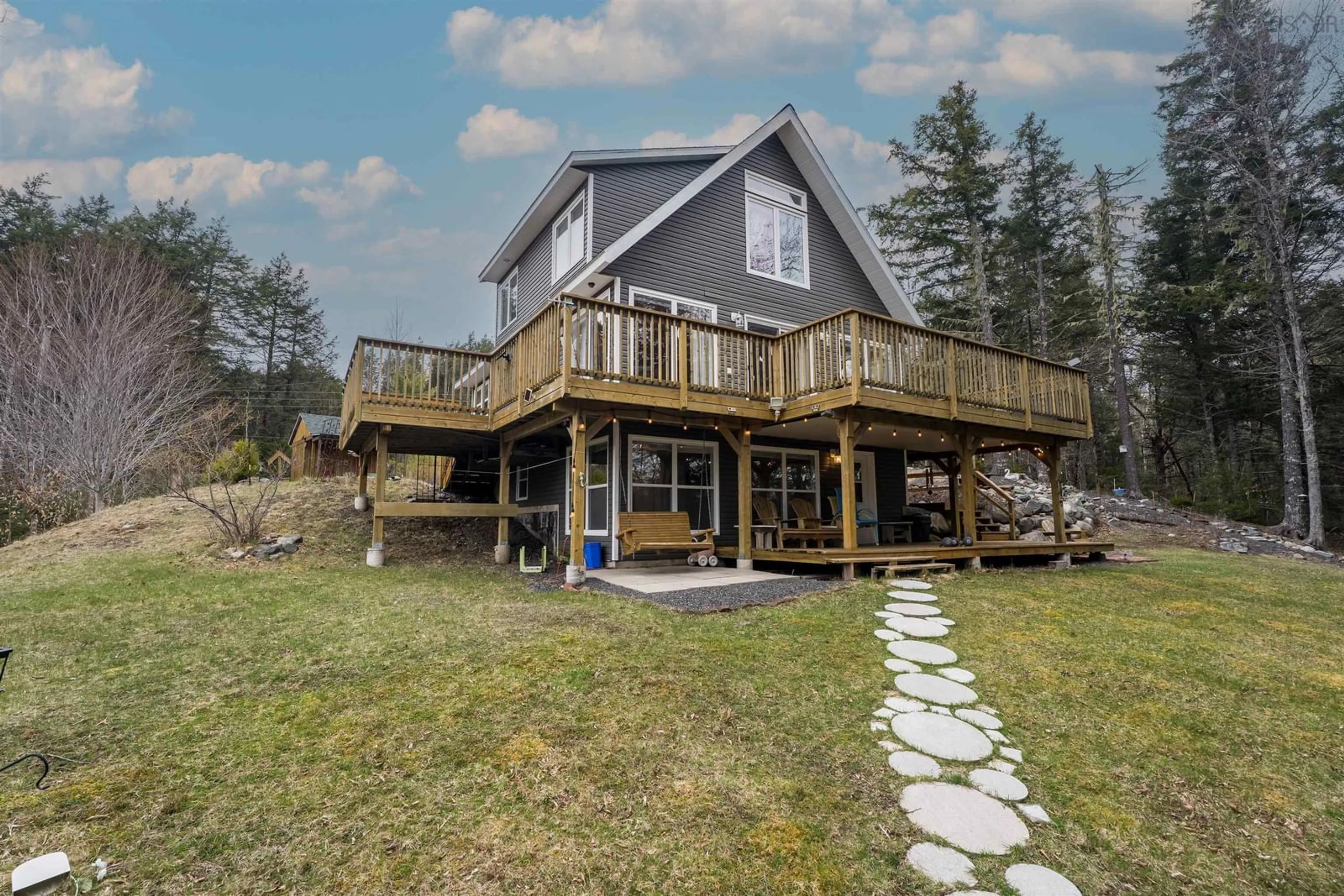 Patio, water/lake/river/ocean view for 176 Beaver Dam Trail, Labelle Nova Scotia B0T 1E0