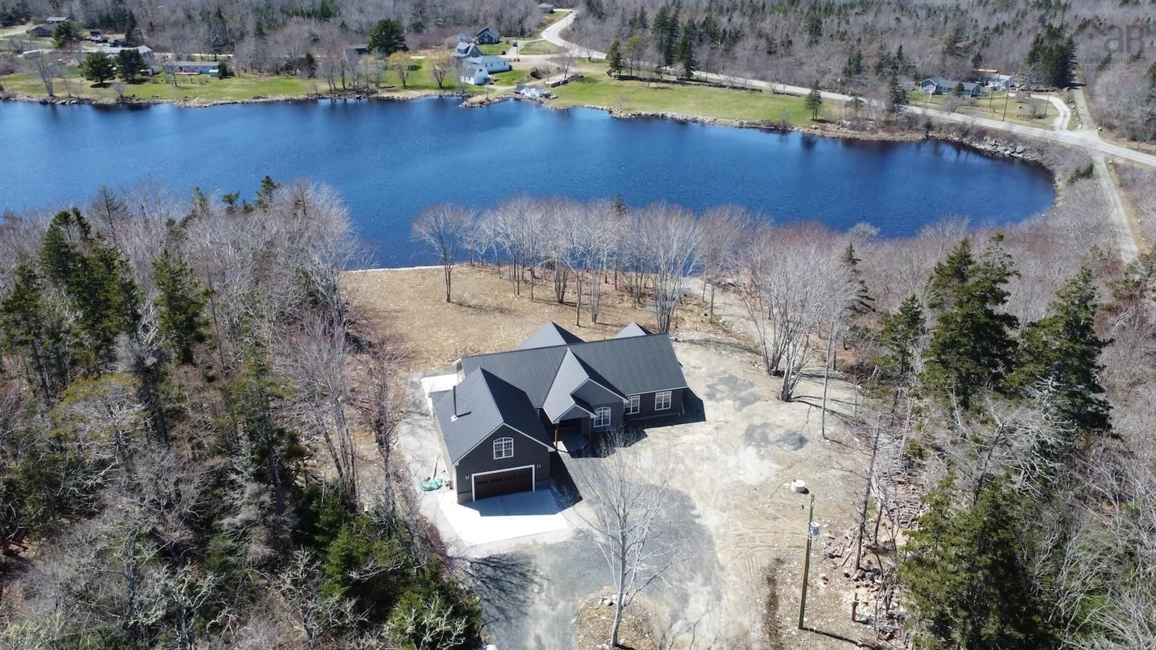 A pic from outside/outdoor area/front of a property/back of a property/a pic from drone, water/lake/river/ocean view for 36 Belleville Rd, Belleville North Nova Scotia B0W 3M0