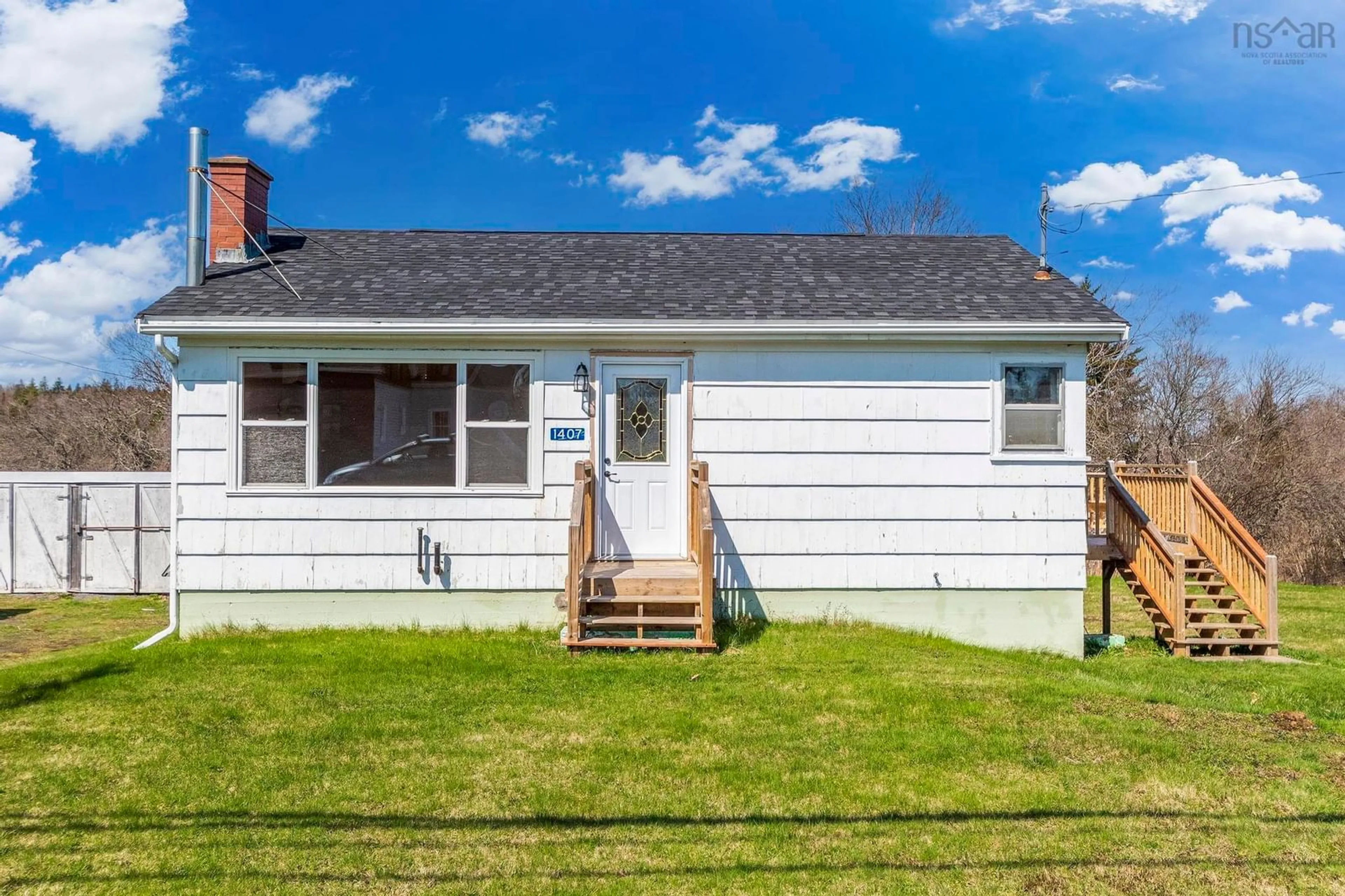Home with vinyl exterior material, street for 1407 Hammonds Plains Rd, Hammonds Plains Nova Scotia B4B 1P6