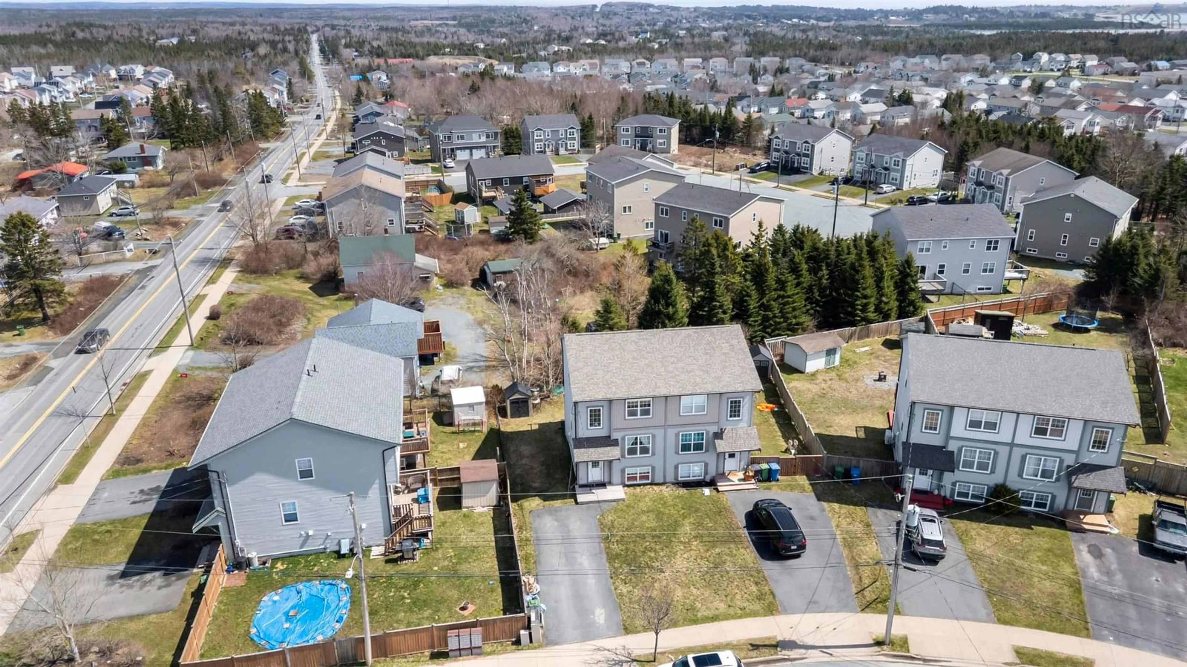 A pic from outside/outdoor area/front of a property/back of a property/a pic from drone, city buildings view from balcony for 10 Delcraft Crt, Eastern Passage Nova Scotia B3G 0B2