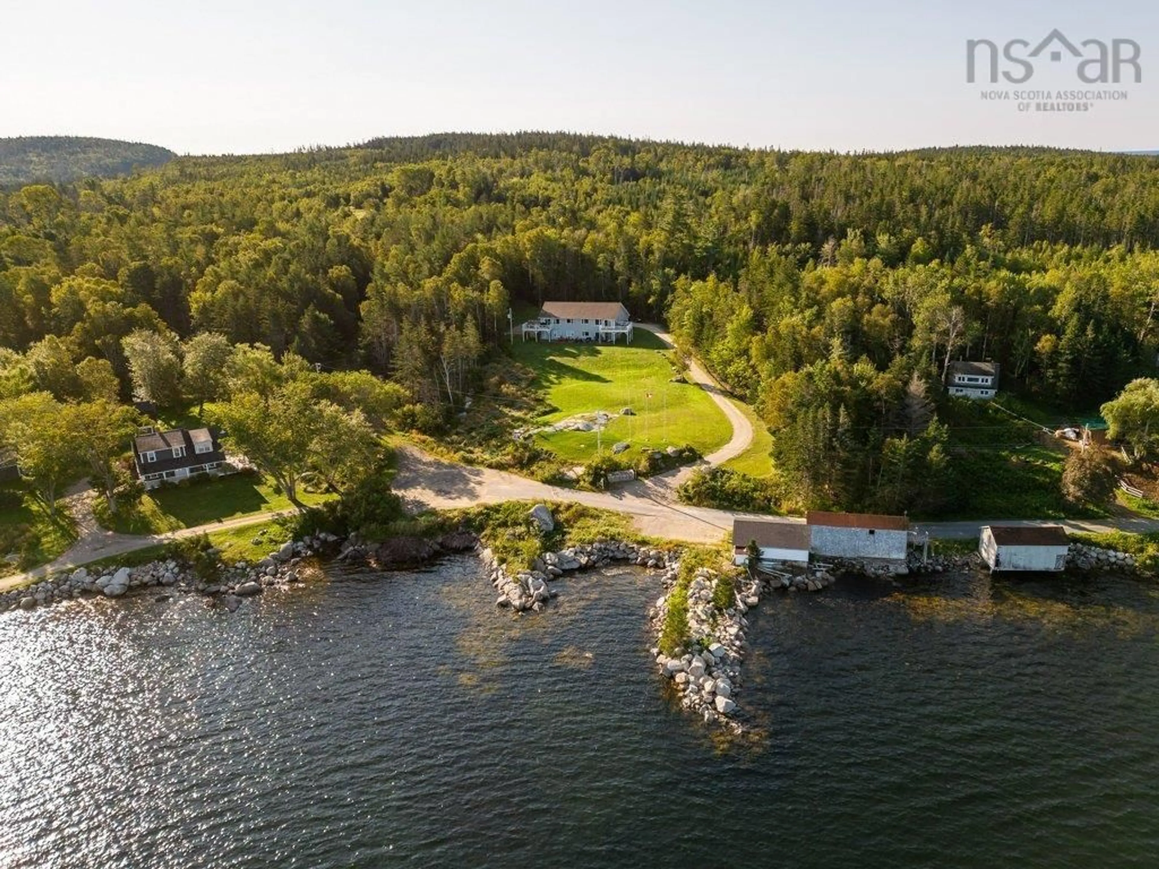 A pic from outside/outdoor area/front of a property/back of a property/a pic from drone, water/lake/river/ocean view for 440 Upper Blandford Rd #3, Deep Cove Nova Scotia B0J 1T0