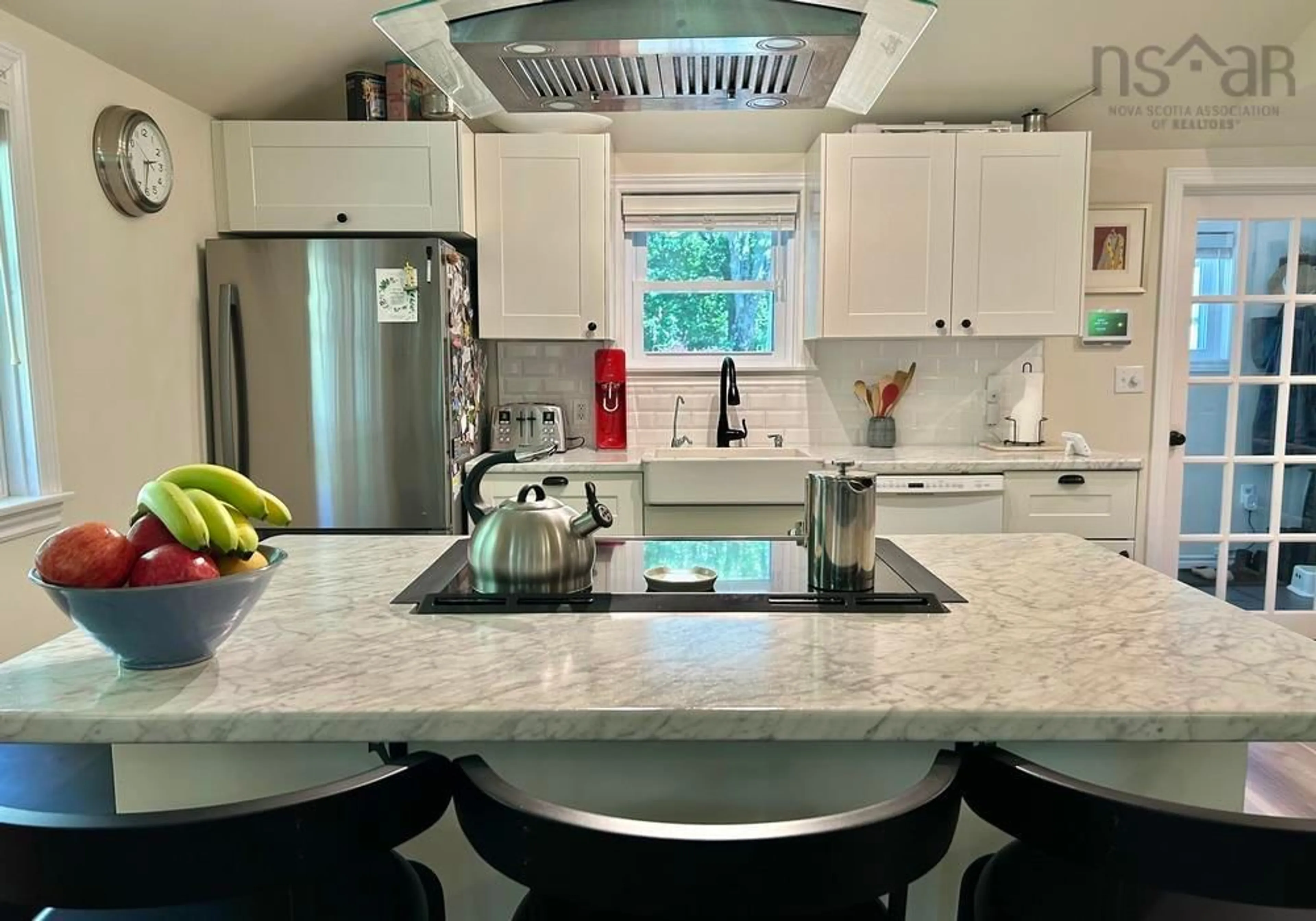 Contemporary kitchen, ceramic/tile floor for 379 Highway 325, Blockhouse Nova Scotia B0J 1E0