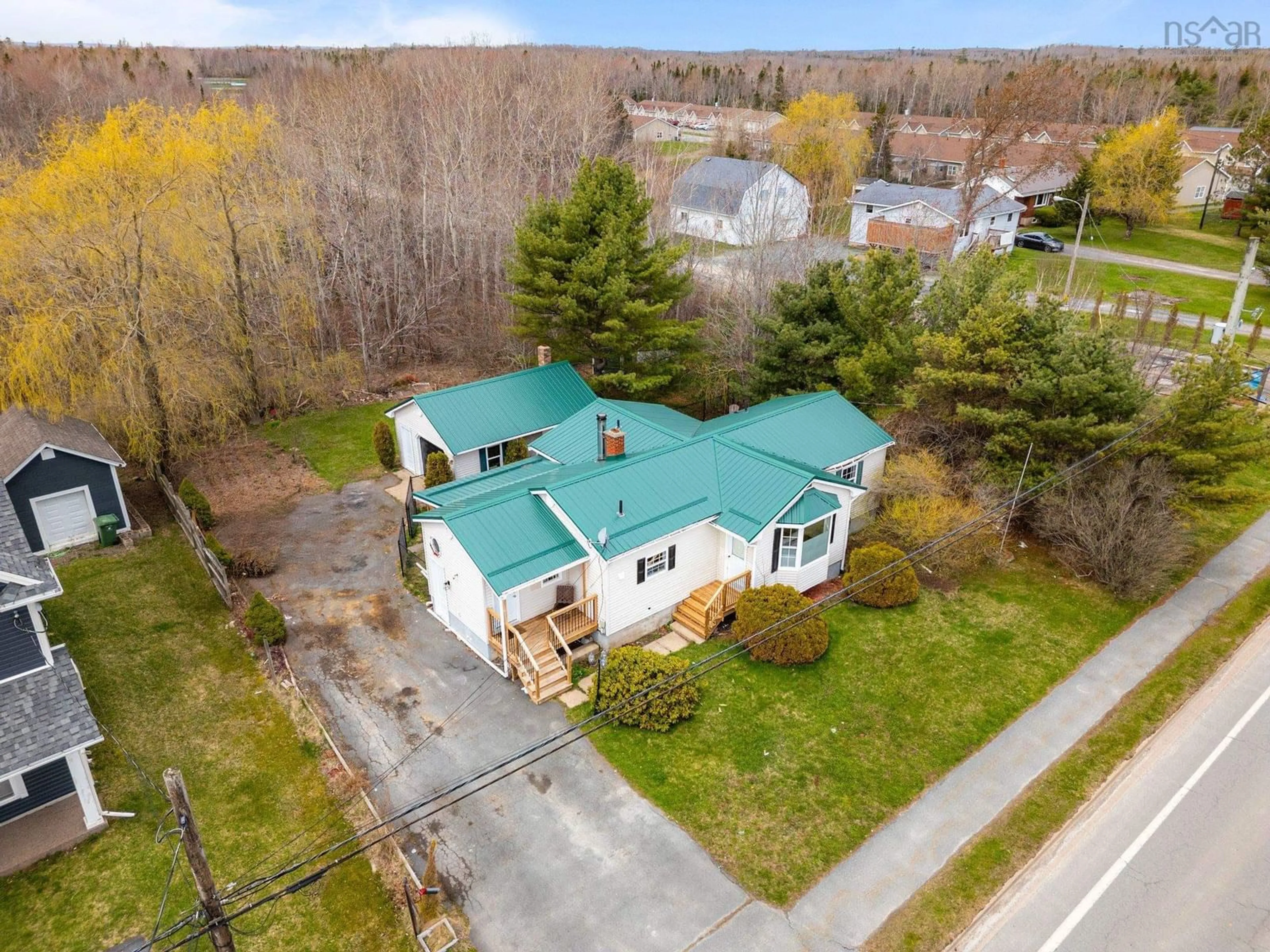 A pic from outside/outdoor area/front of a property/back of a property/a pic from drone, street for 1308 Highway 2 Hwy, Lantz Nova Scotia B2S 1Y8