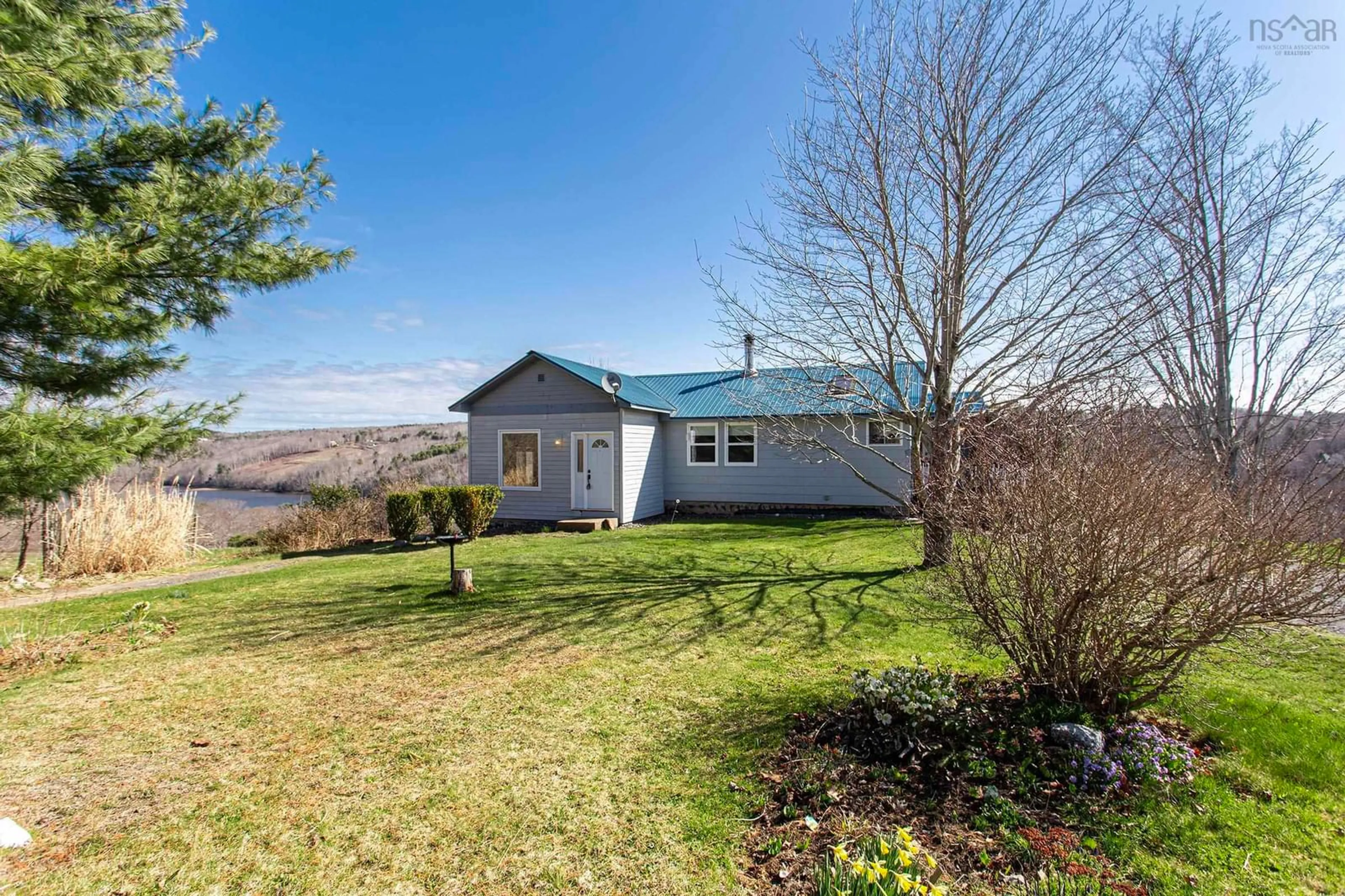 A pic from outside/outdoor area/front of a property/back of a property/a pic from drone, mountain view for 819 Riverview Rd, Bear River Nova Scotia B0S 1B0