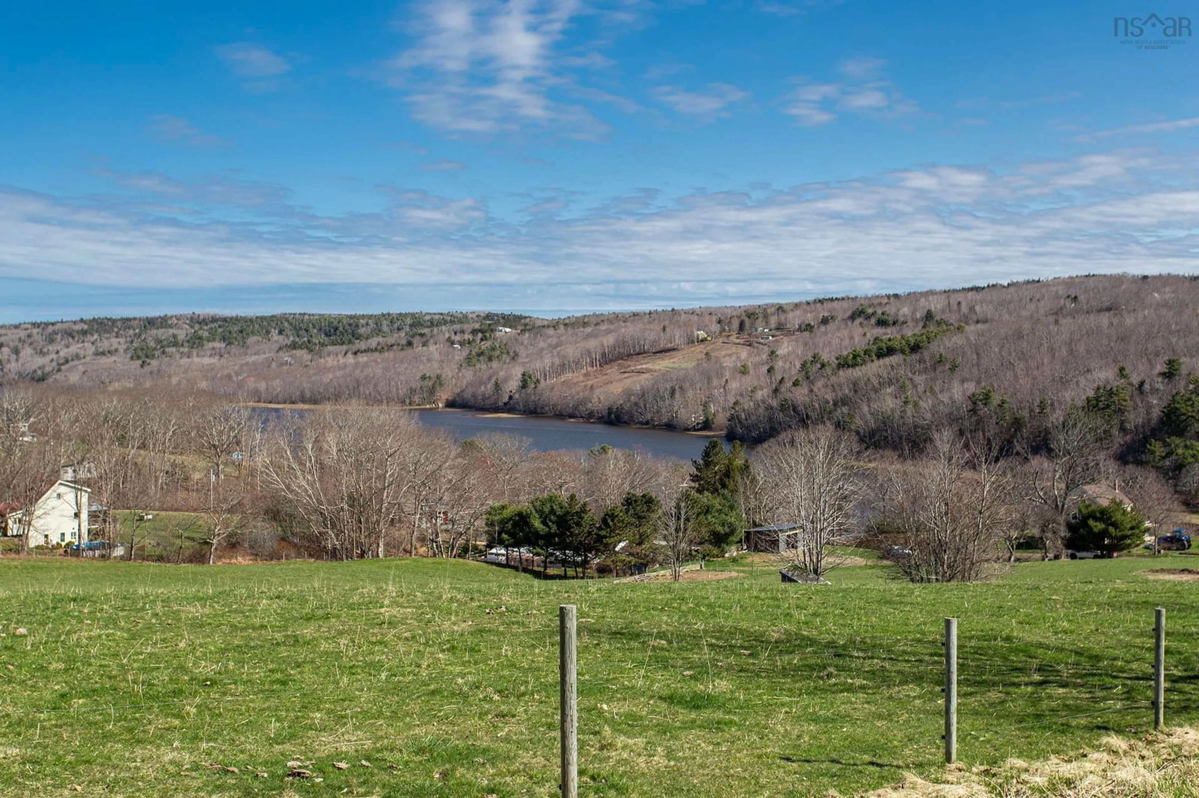A pic from outside/outdoor area/front of a property/back of a property/a pic from drone, water/lake/river/ocean view for 819 Riverview Rd, Bear River Nova Scotia B0S 1B0