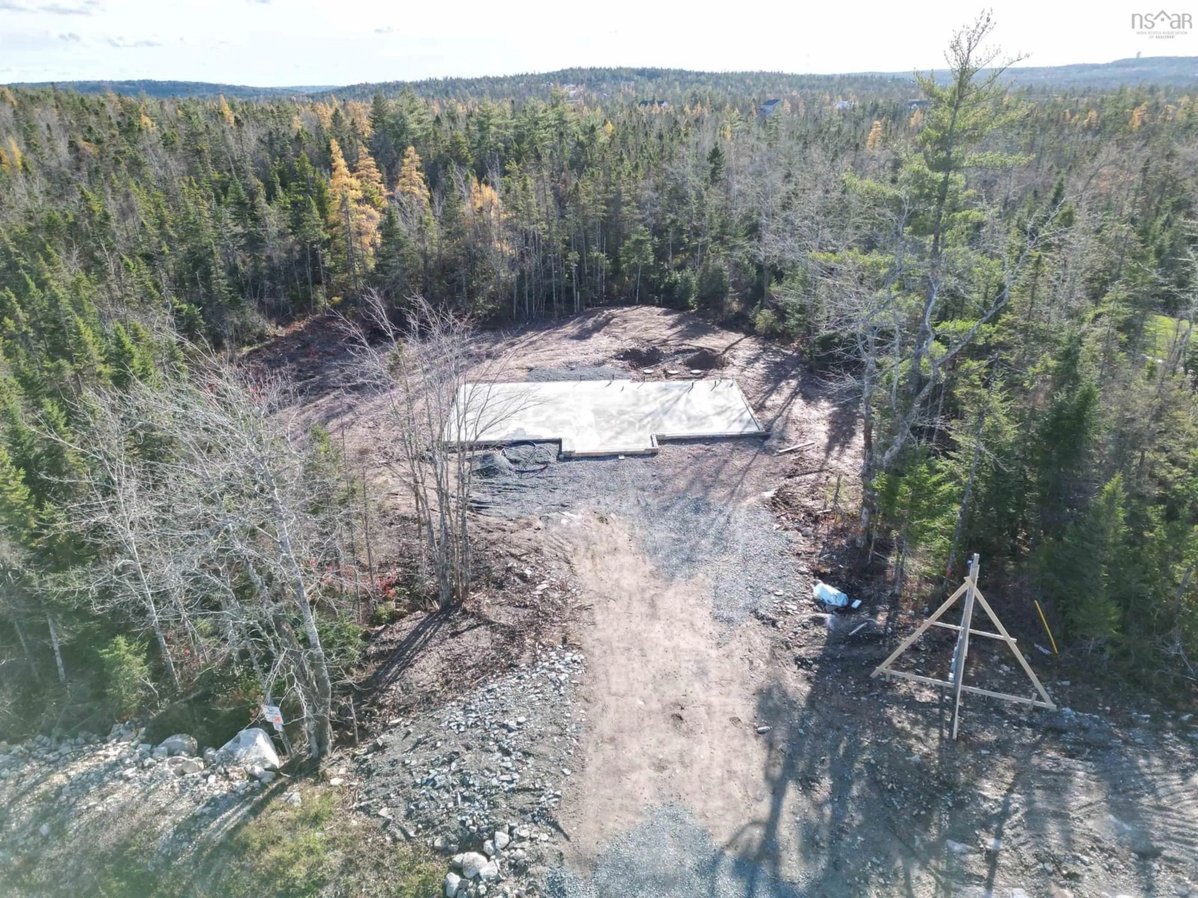 A pic from outside/outdoor area/front of a property/back of a property/a pic from drone, forest/trees view for 765 Celebration Dr #Lot 738, Fall River Nova Scotia B2T 0K4
