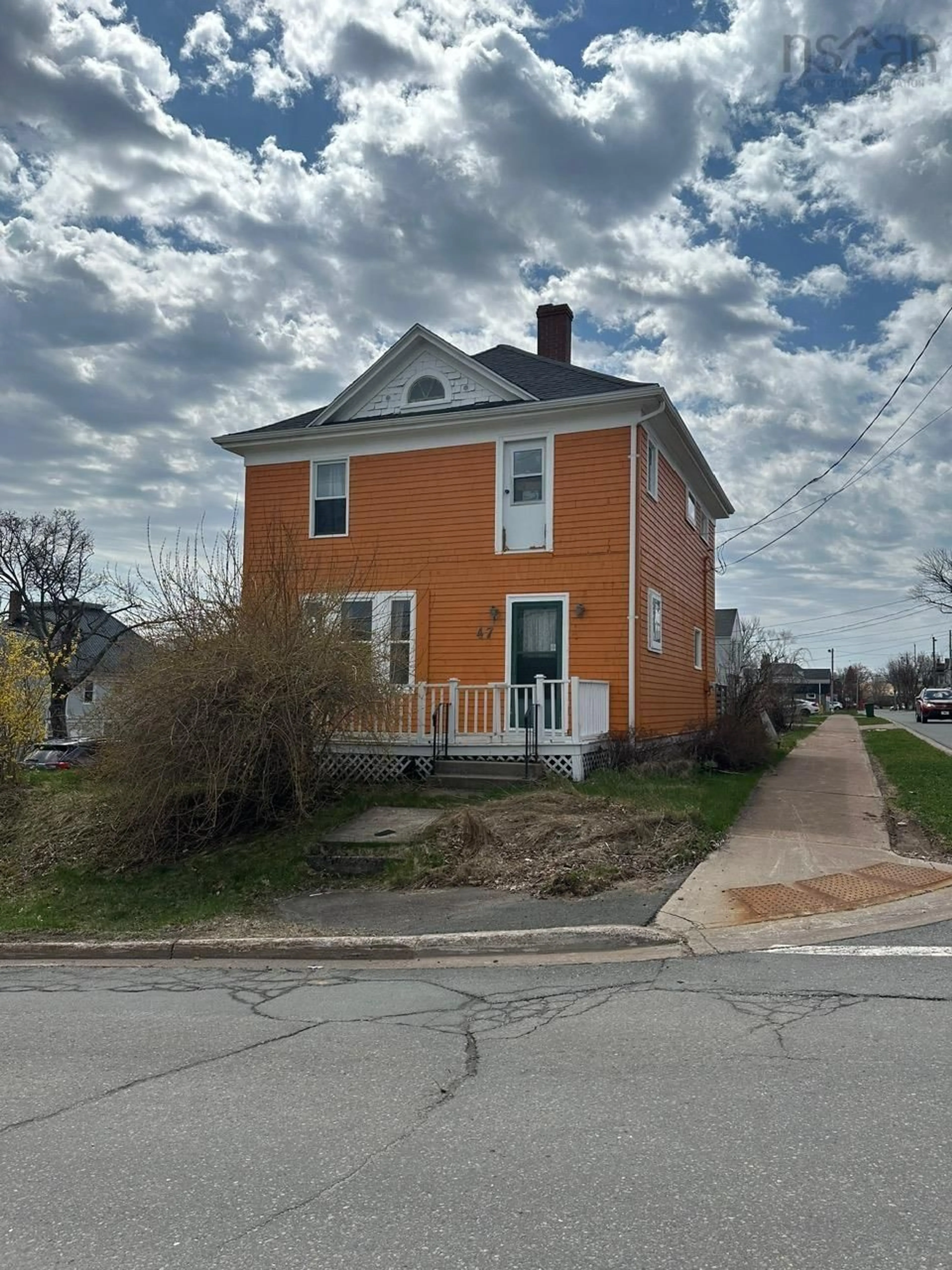 A pic from outside/outdoor area/front of a property/back of a property/a pic from drone, street for 47 Bridge Ave, Stellarton Nova Scotia B0K 1S0