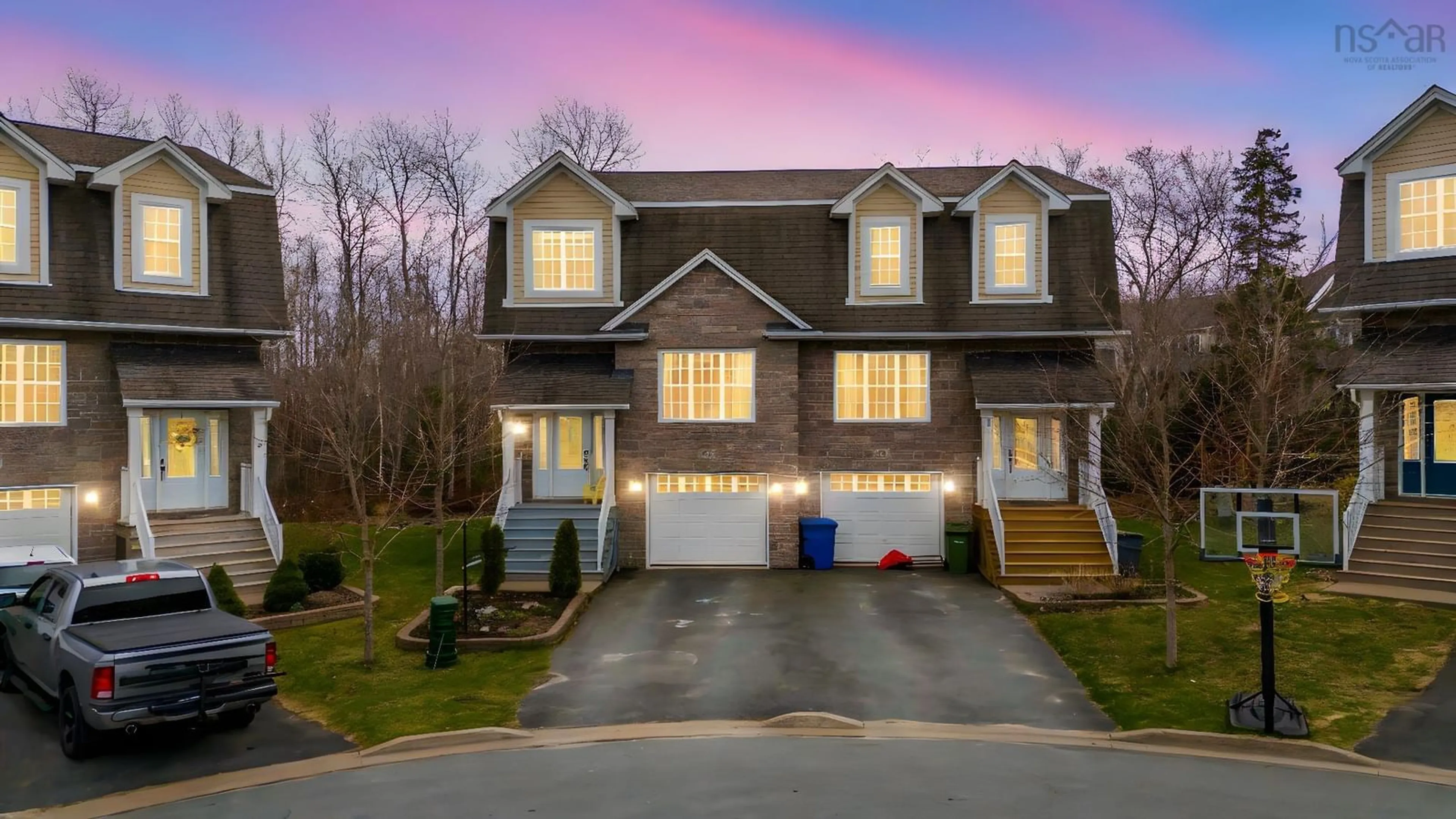 Home with vinyl exterior material, street for 61 Lasalle Crt, West Bedford Nova Scotia B4B 0H8