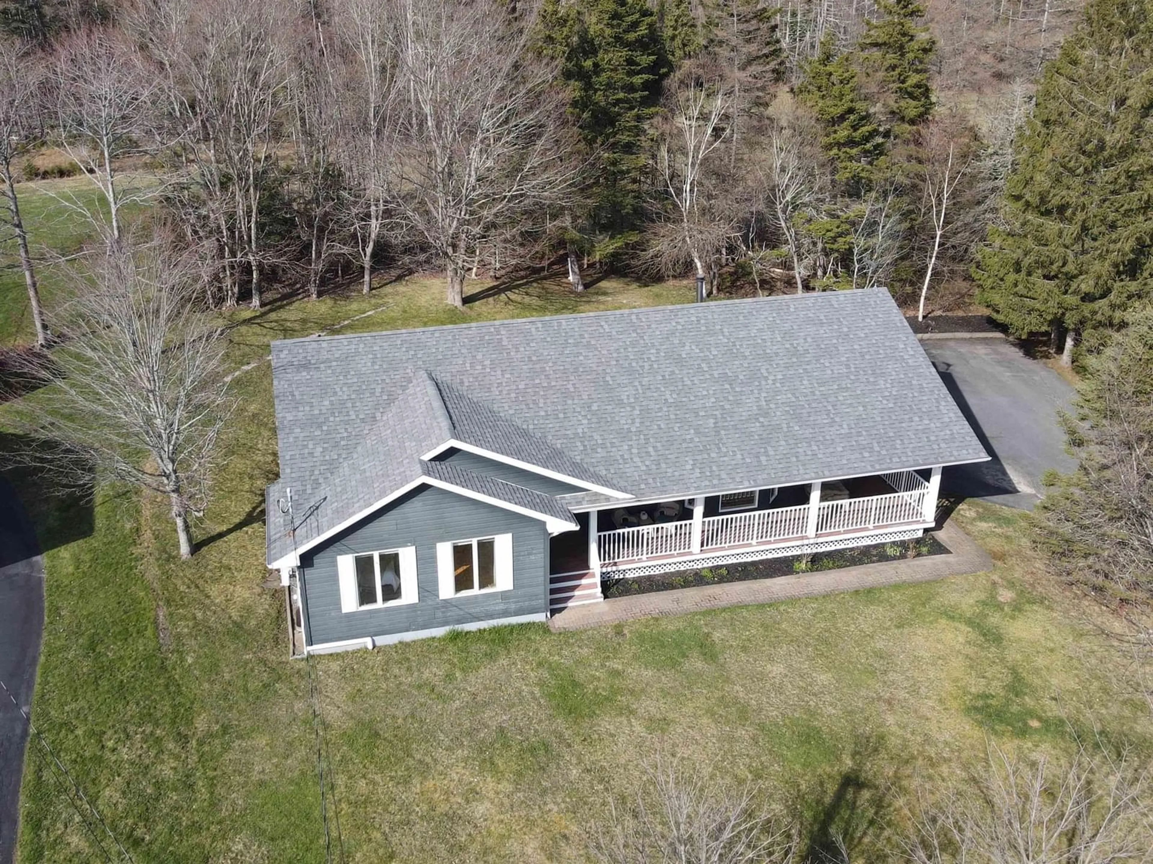 A pic from outside/outdoor area/front of a property/back of a property/a pic from drone, building for 9 Amberwood Cres, Westmount Nova Scotia B1R 2L1