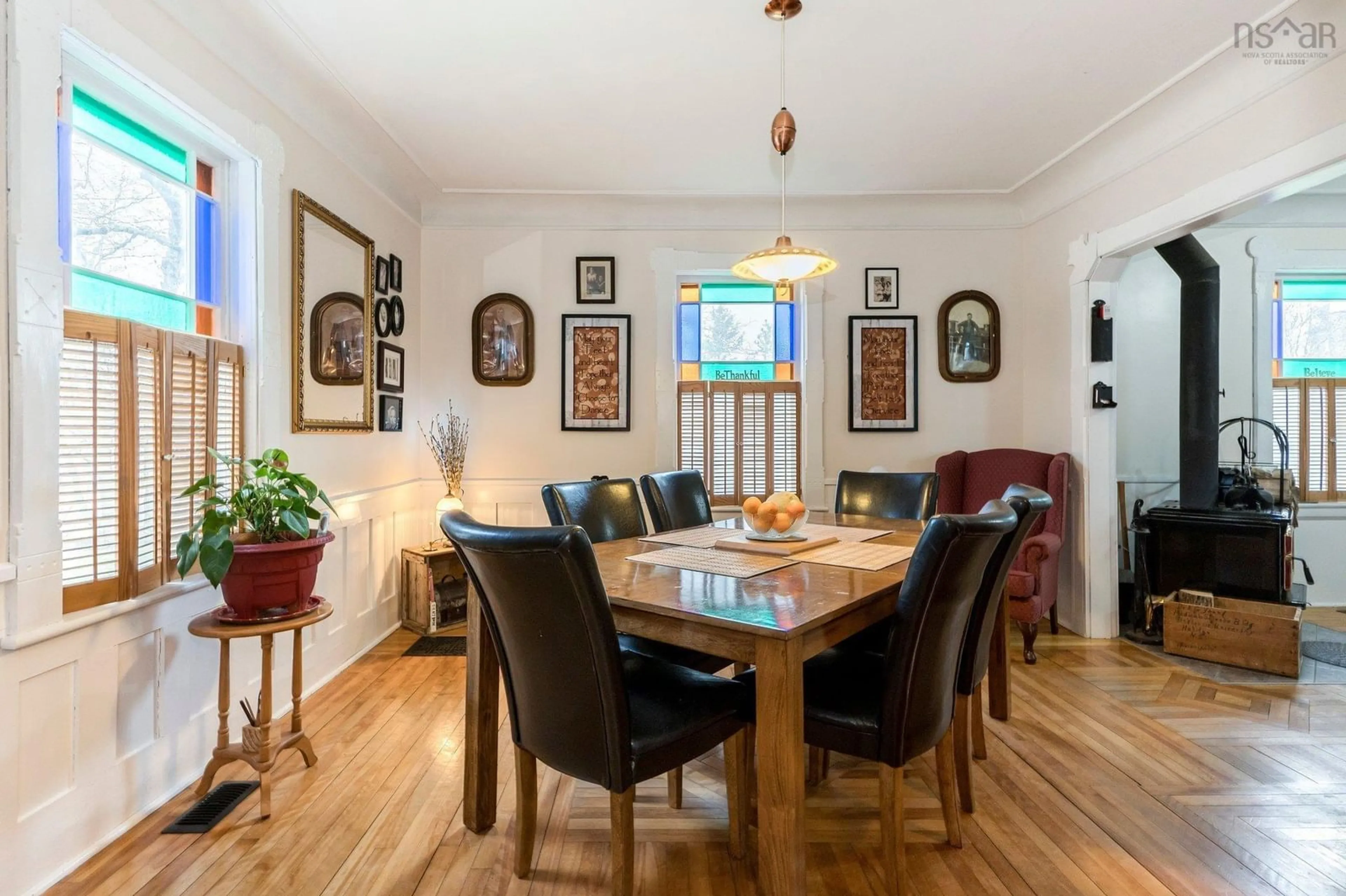 Dining room, wood/laminate floor for 105 Riverside Ave, Stewiacke Nova Scotia B0N 2J0