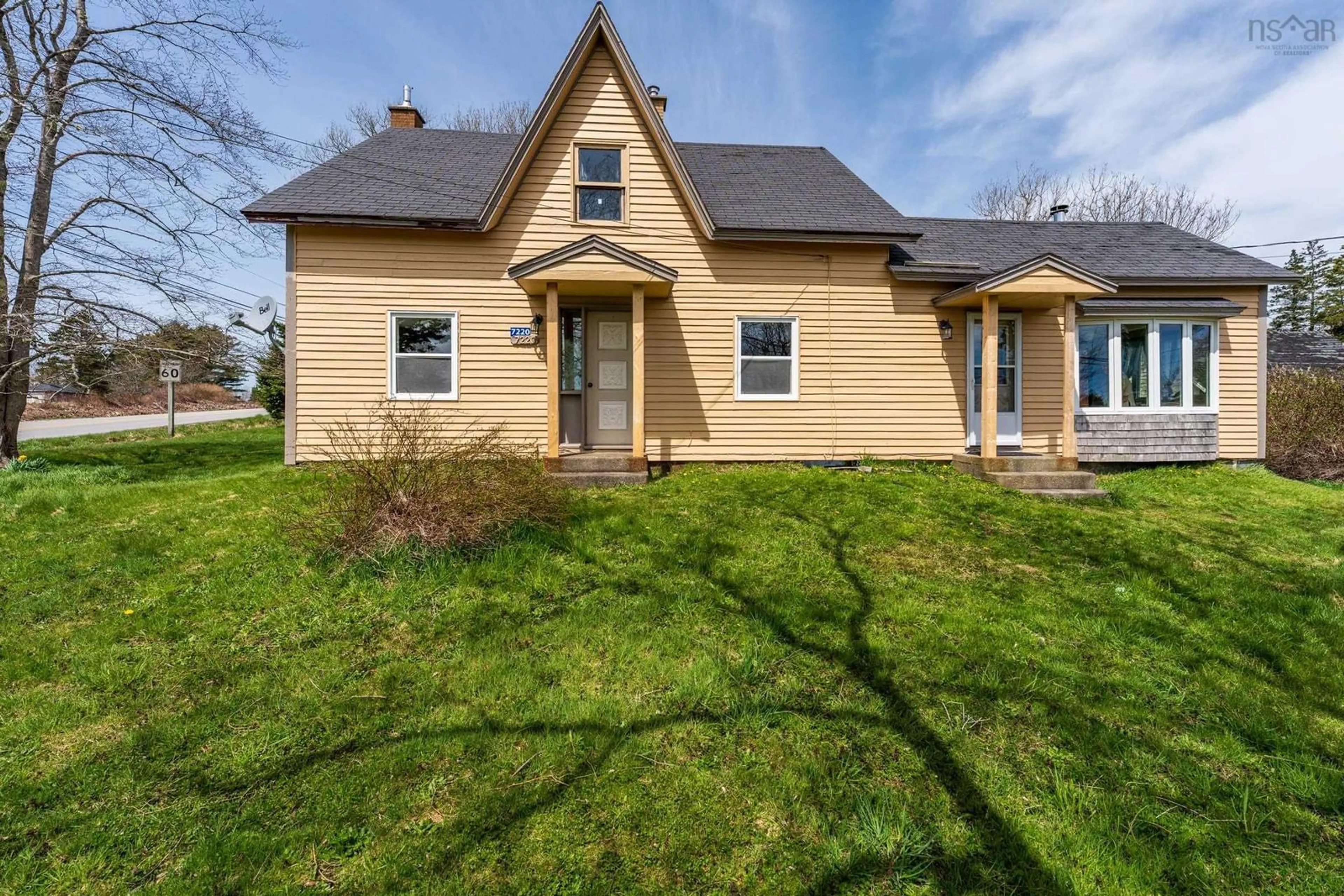 A pic from outside/outdoor area/front of a property/back of a property/a pic from drone, street for 7220 Highway 3, Ste. Anne Du Ruisseau Nova Scotia B0W 2X0