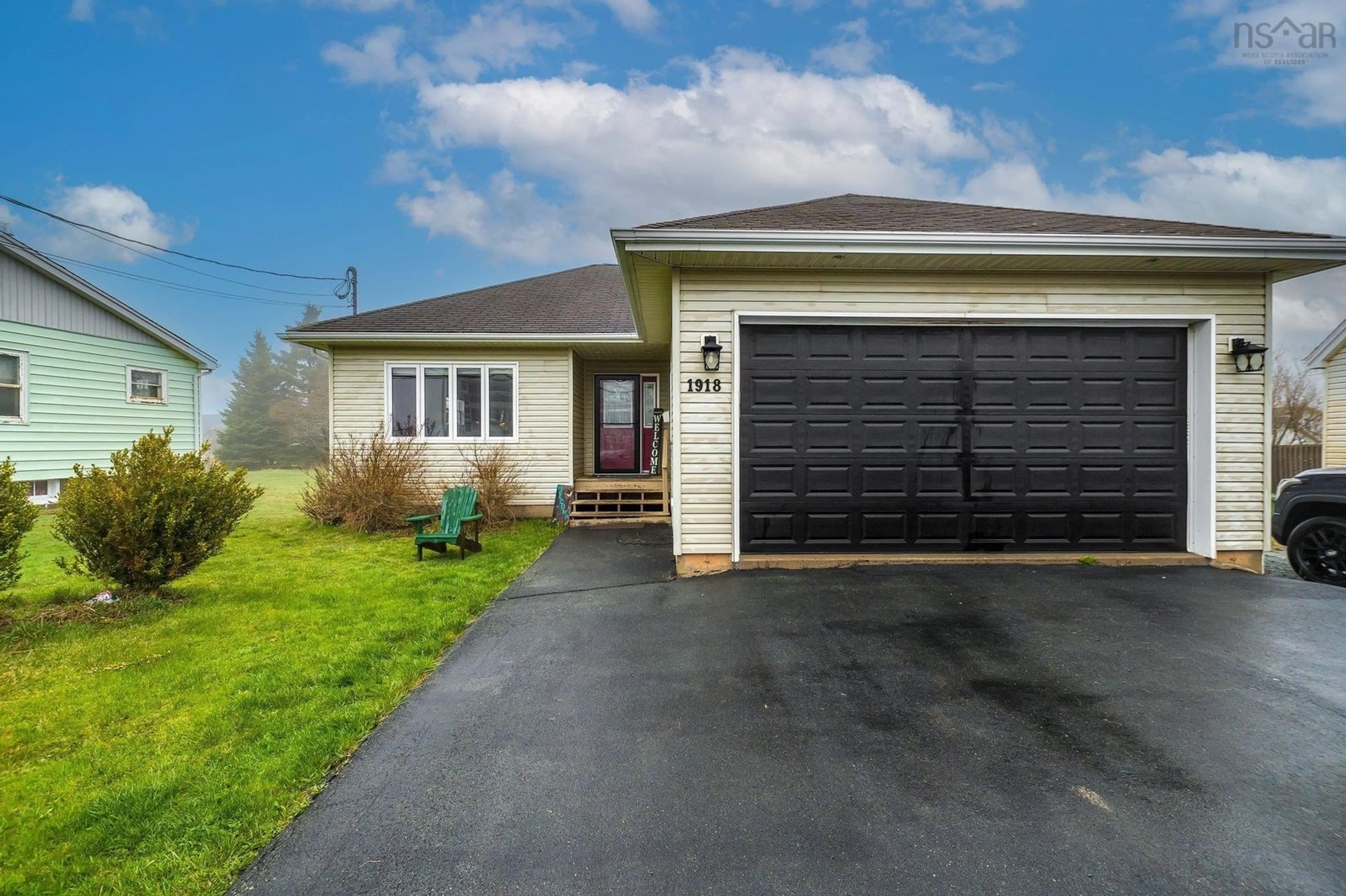 Home with vinyl exterior material, street for 1918 Caldwell Rd, Eastern Passage Nova Scotia B3G 1J3