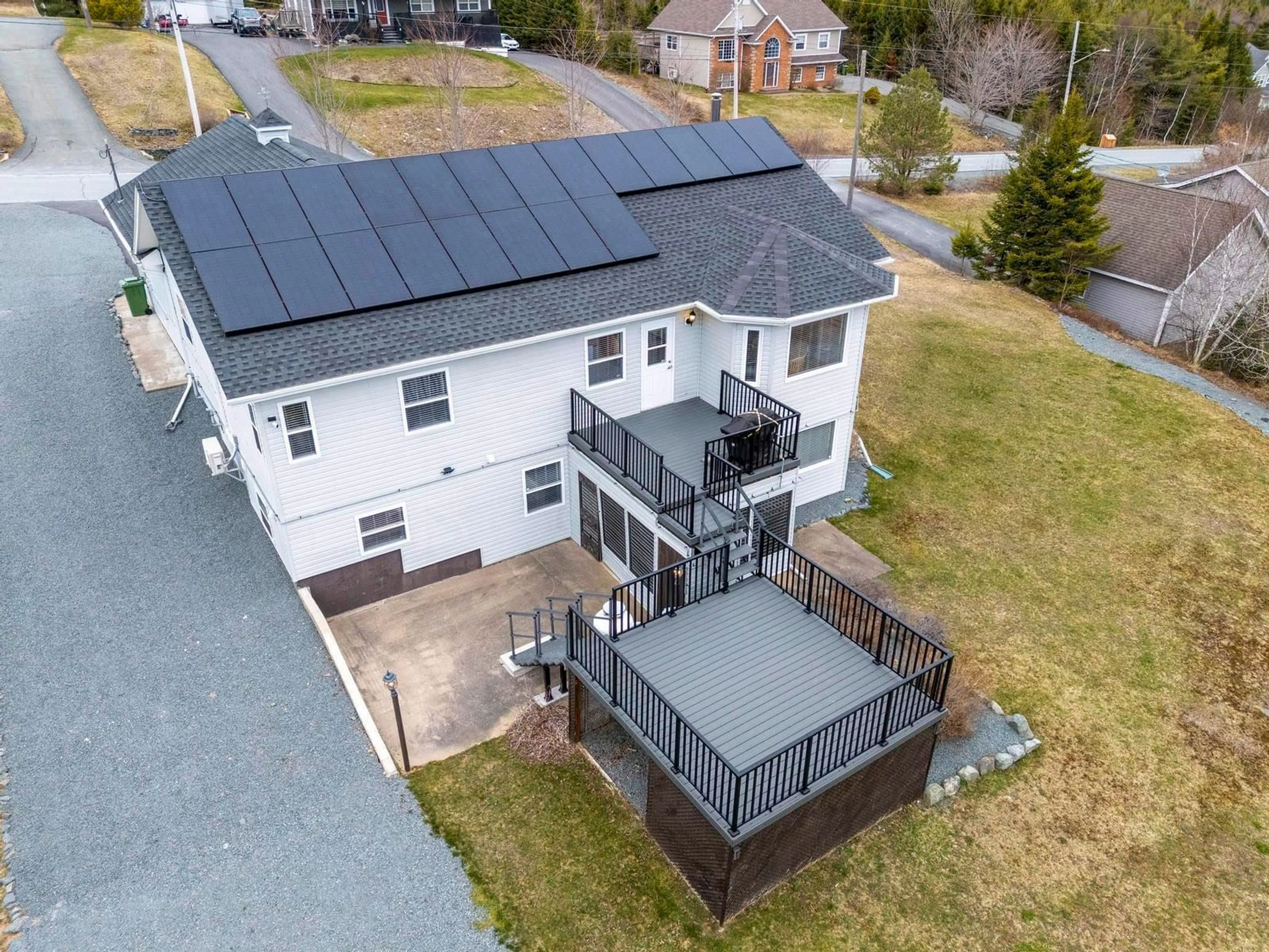 A pic from outside/outdoor area/front of a property/back of a property/a pic from drone, building for 87 Candlewood Dr, Porters Lake Nova Scotia B3E 1H5