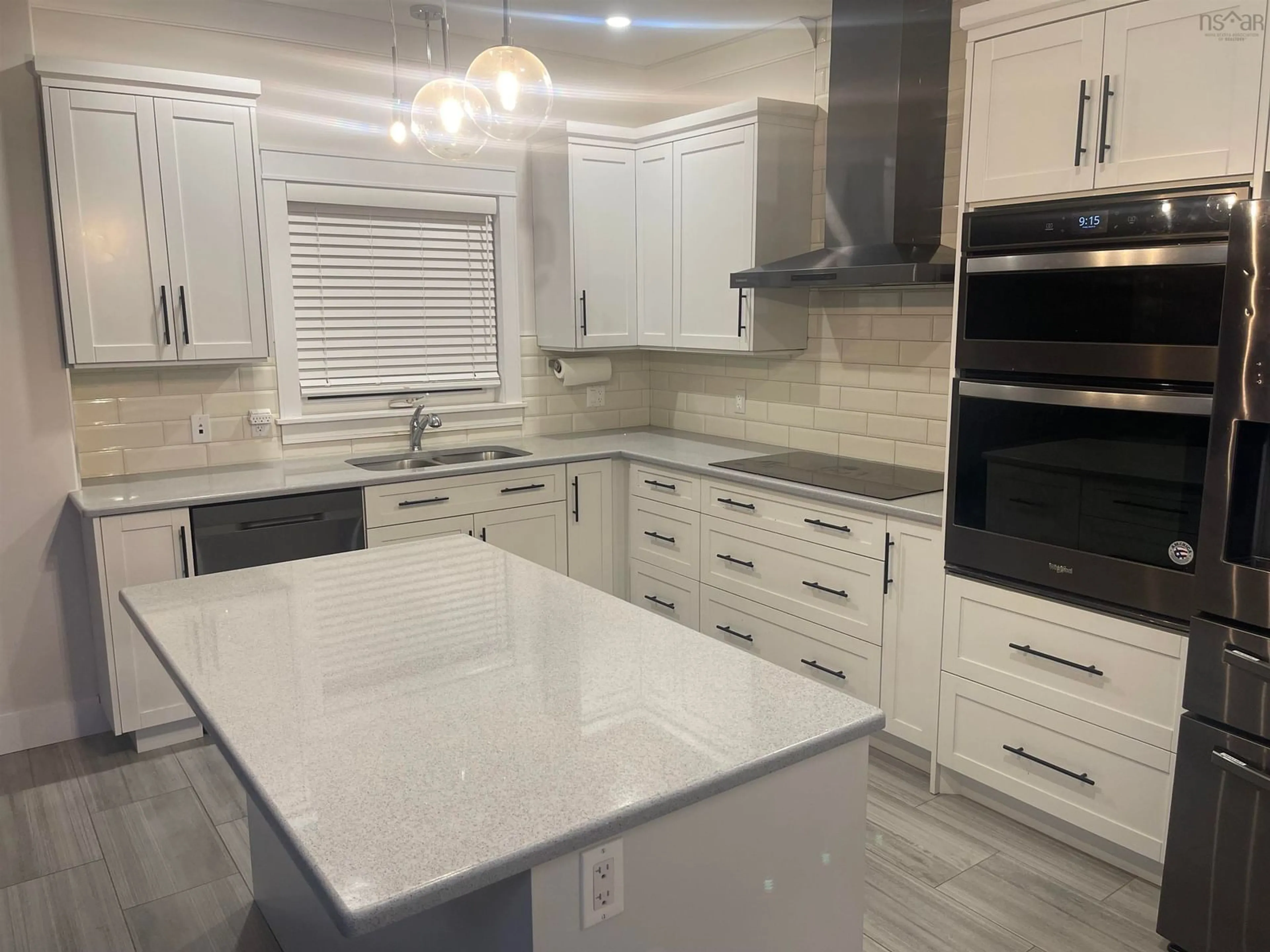 Open concept kitchen, ceramic/tile floor for 91 Eliza Ritchie Cres, Halifax Nova Scotia B3M 4R3
