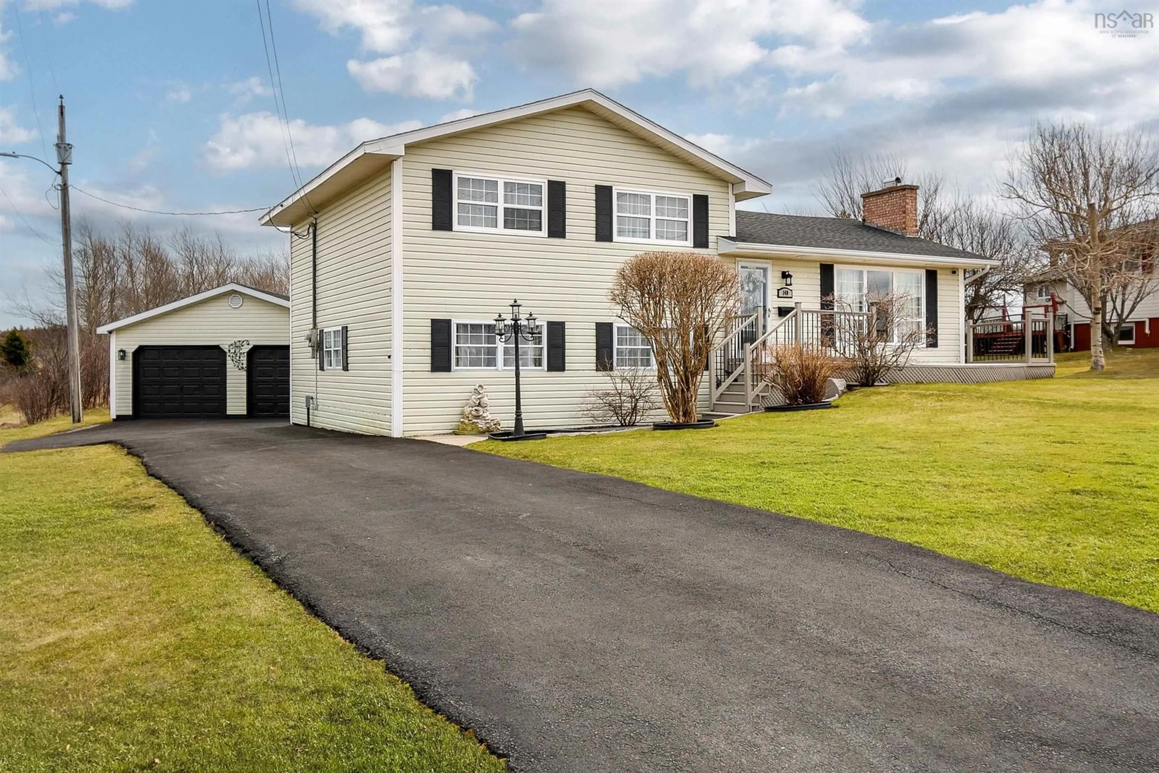 Home with vinyl exterior material, street for 140 Mcintyre Lane, Glace Bay Nova Scotia B1A 4R9